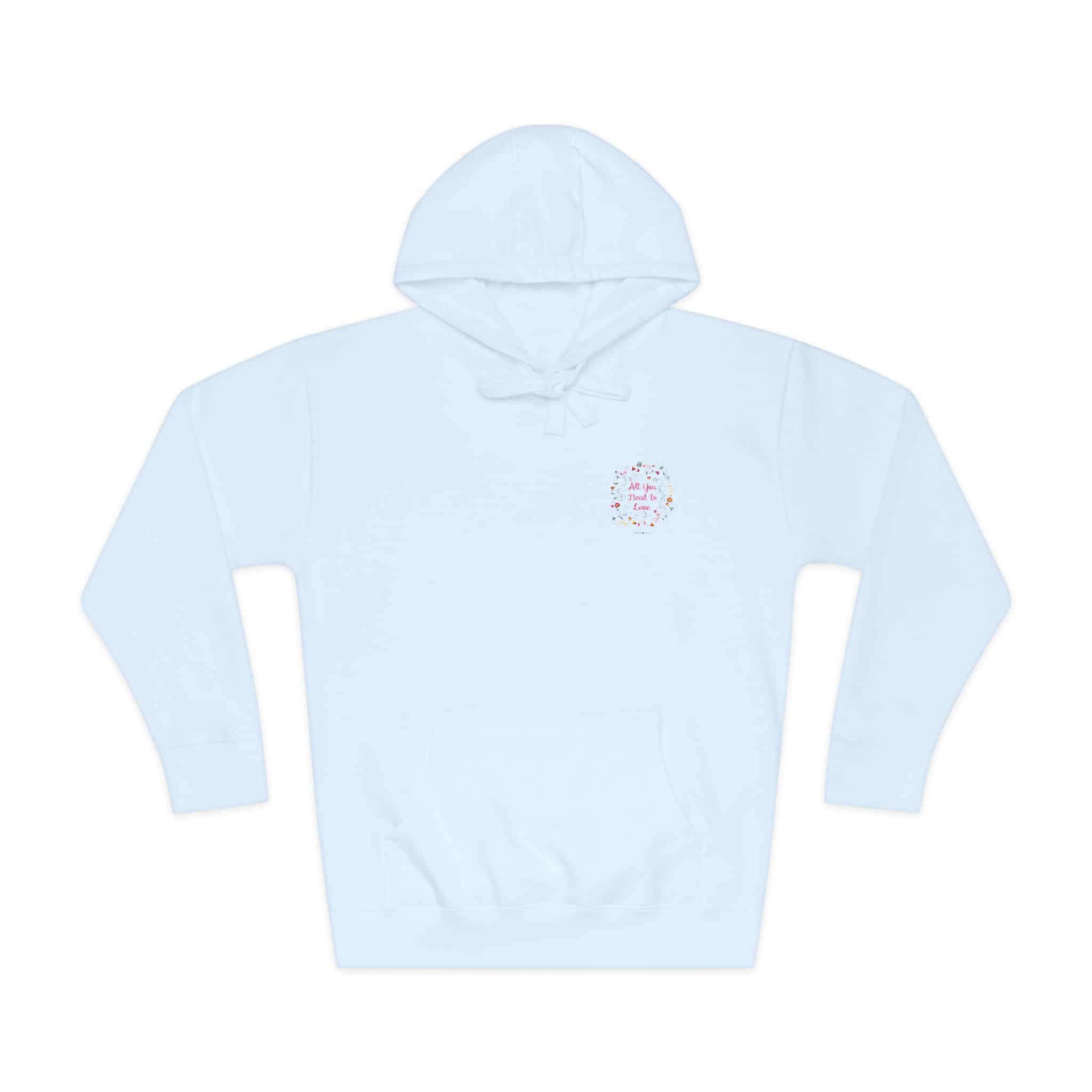Romantic Valentine S Day Card Unisex Fleece Hoodie - Image 9