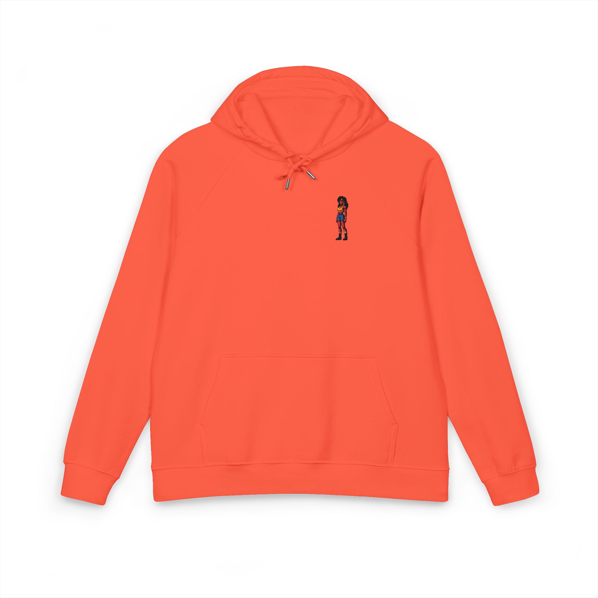 Super Sexy Girl V23 Unisex Eco Raglan Hoodie Embroidery - Image 5