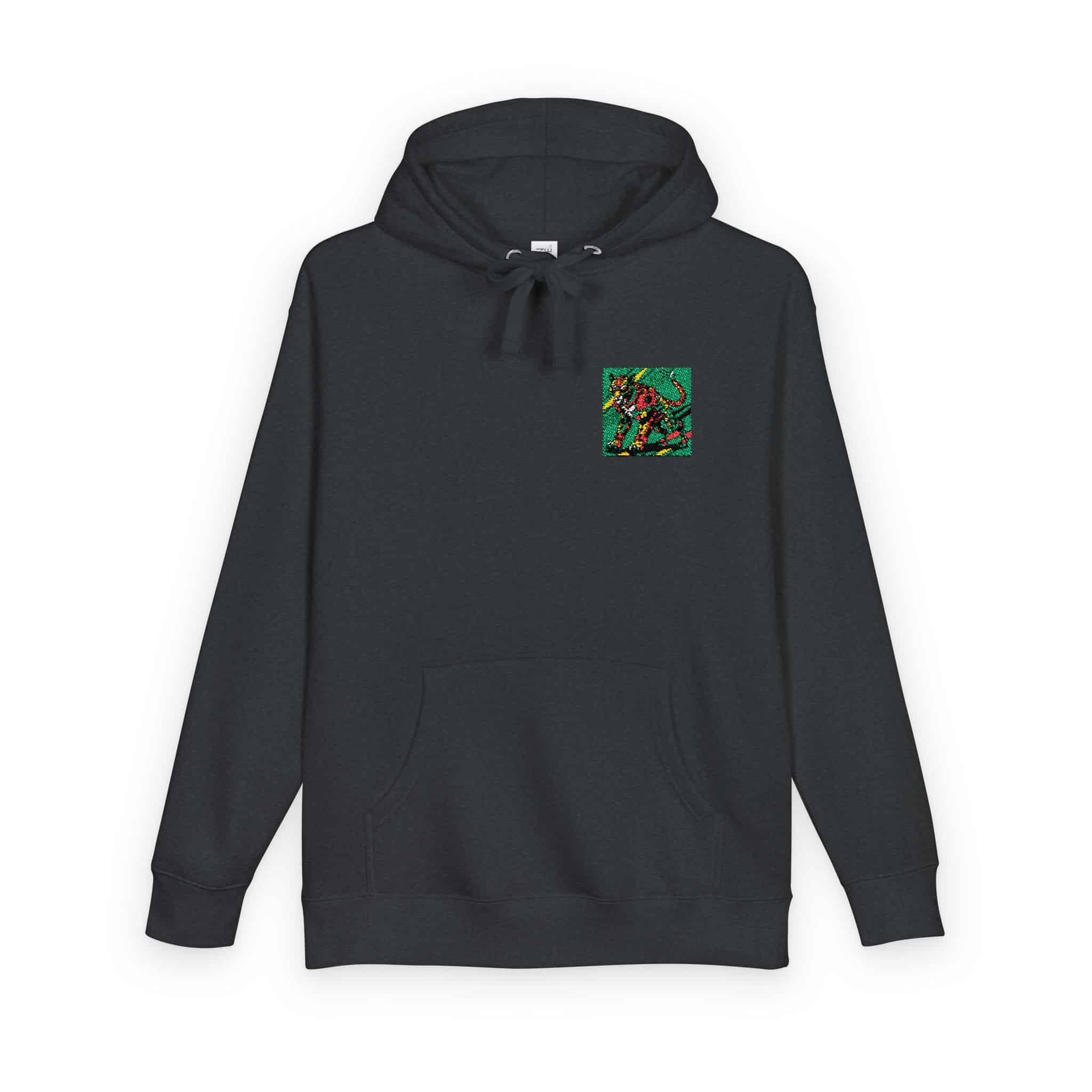 Drawing Cat With Red Tail Unisex Fleece Hoodie - Image 26