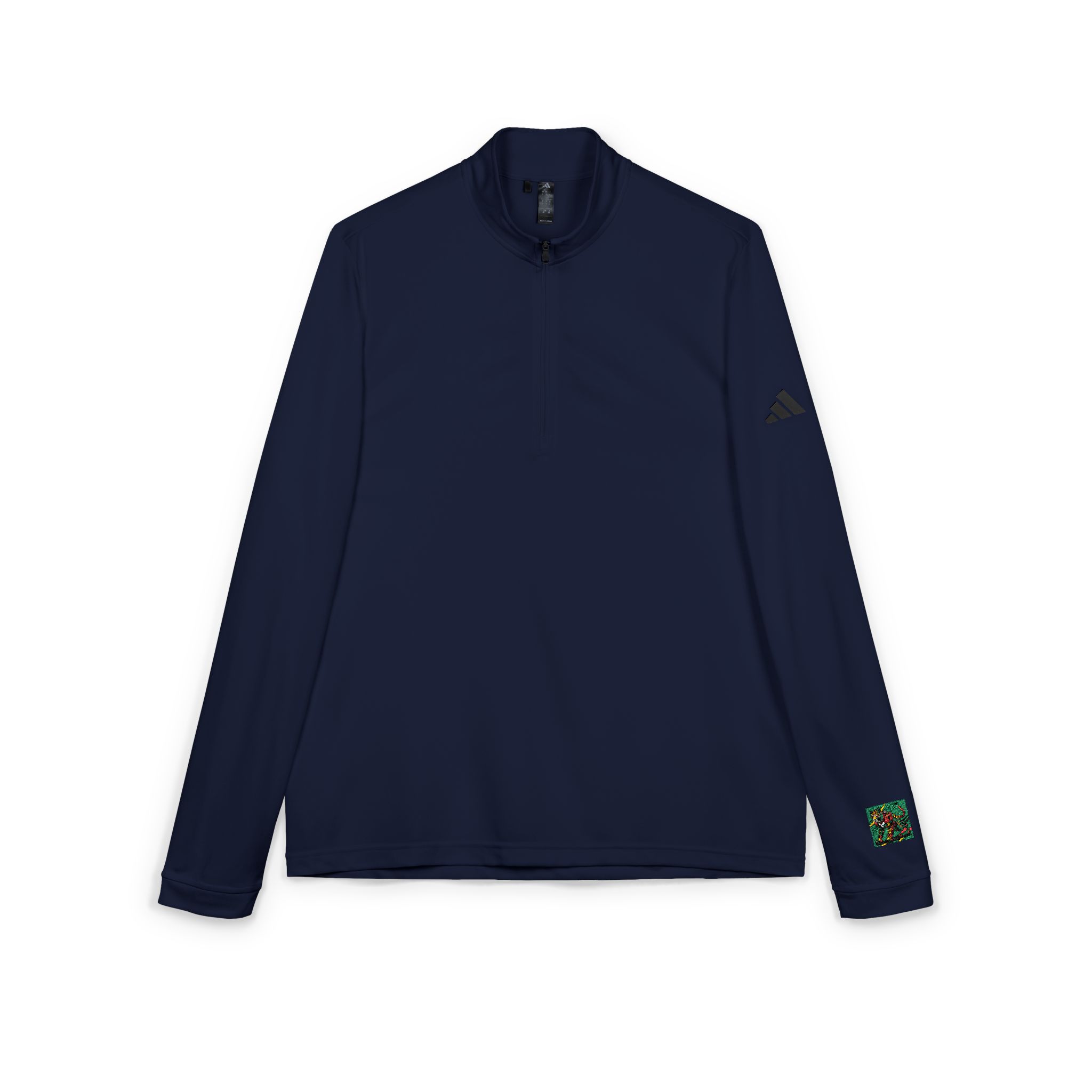 Drawing Cat With Red Tail Adidas Quarter Zip Pullover Embroidery - Image 11