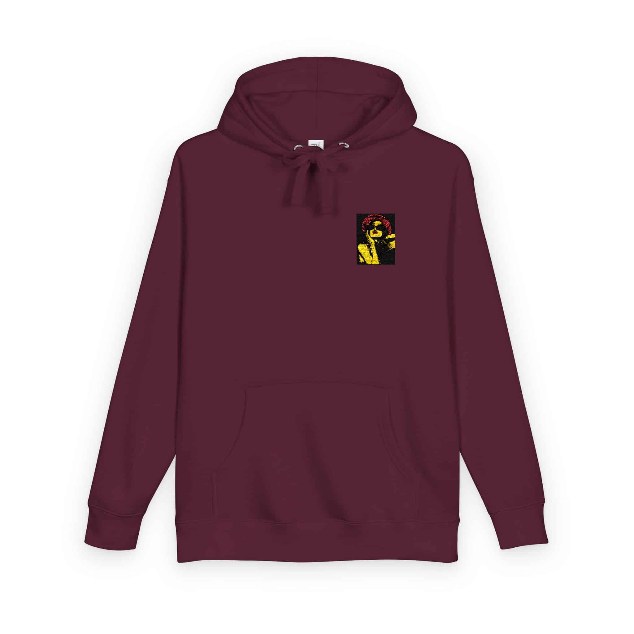 Woman With Sunglasses Unisex Fleece Hoodie - Image 30