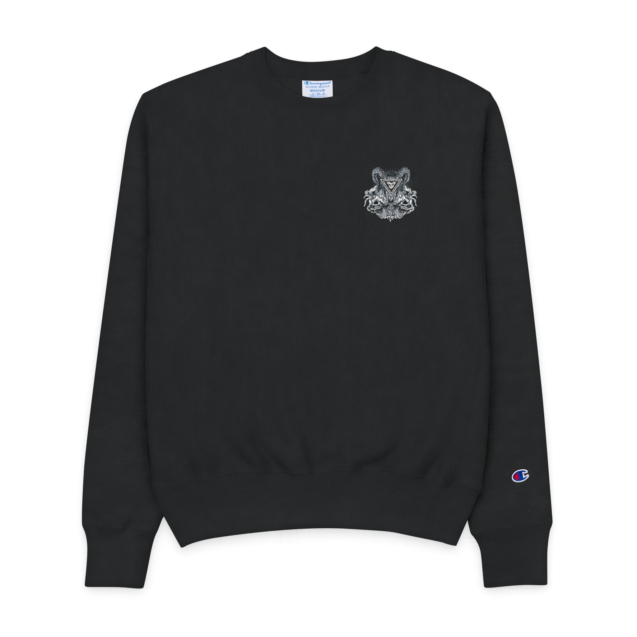 Gothic Sign With Skull Grunge Vintage Design T Shirts (3) Mens Champion Crewneck Sweatshirt