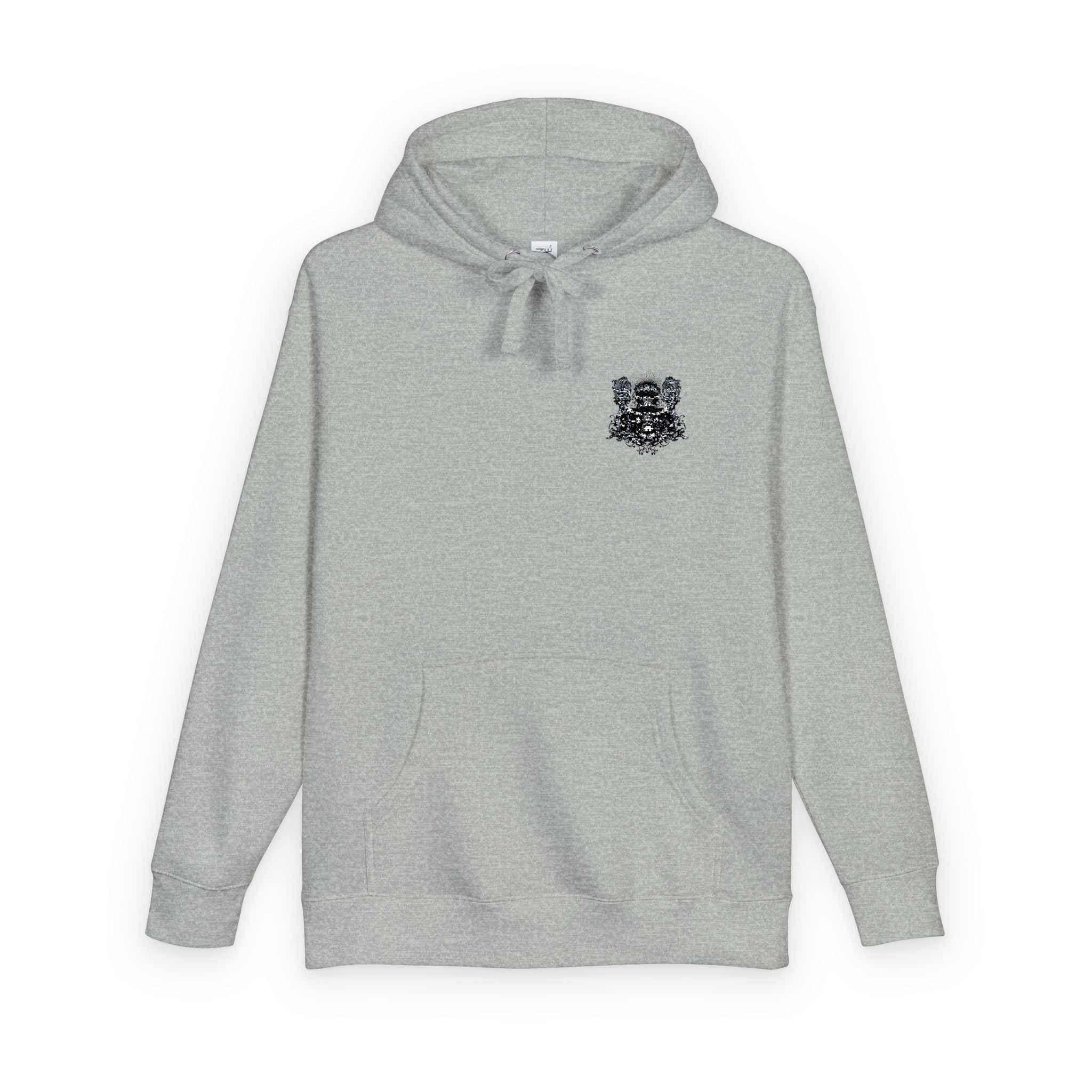 Gothic Sign With Skull Grunge Vintage Design T Shirts (58) Unisex Fleece Hoodie - Image 14