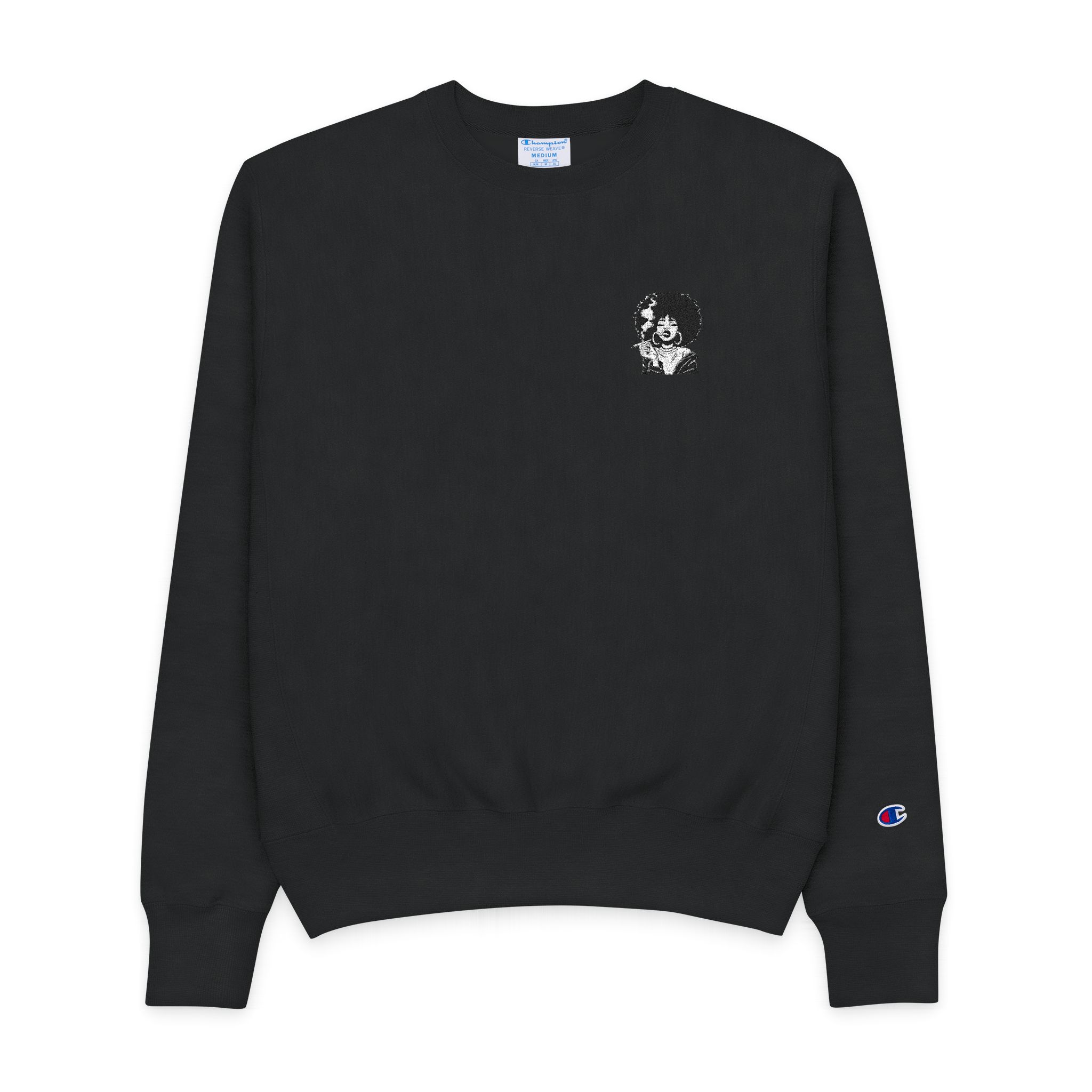 Afro Girl Smoking Svg 1 Mens Champion Crewneck Sweatshirt
