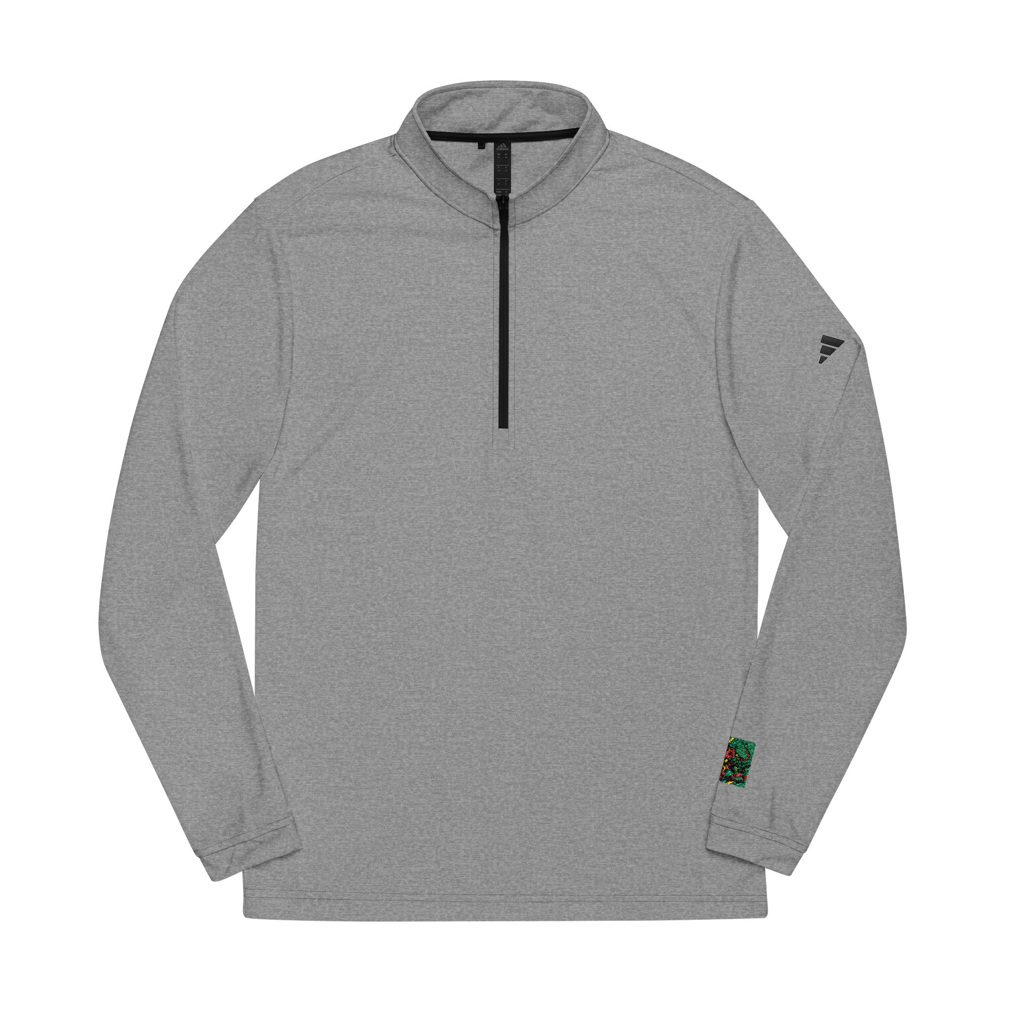 Drawing Cat With Red Tail Adidas Quarter Zip Pullover Embroidery - Image 5
