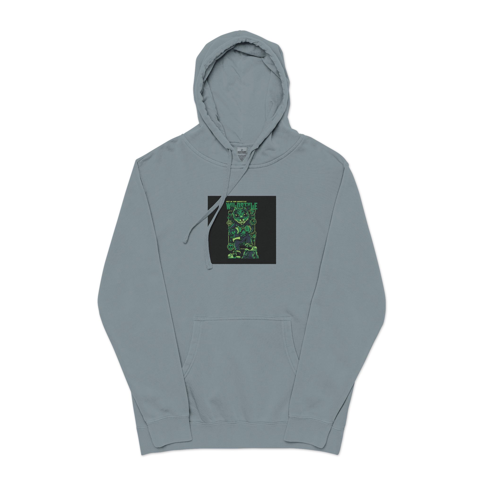 Wildstyle Unisex Pigment Dyed Hoodie Embroidery - Image 21