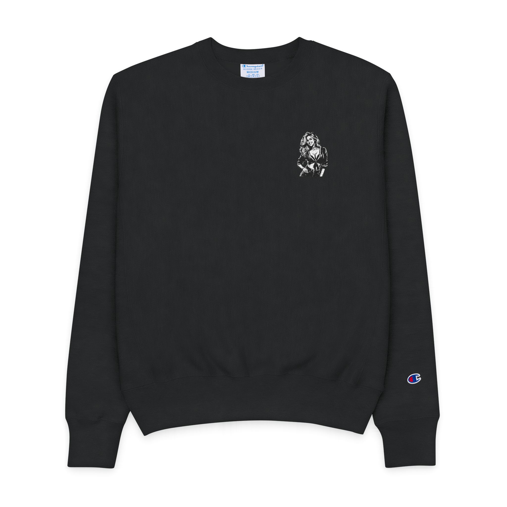 Kinky Girl Standing Off and Smiling Mens Champion Crewneck Sweatshirt