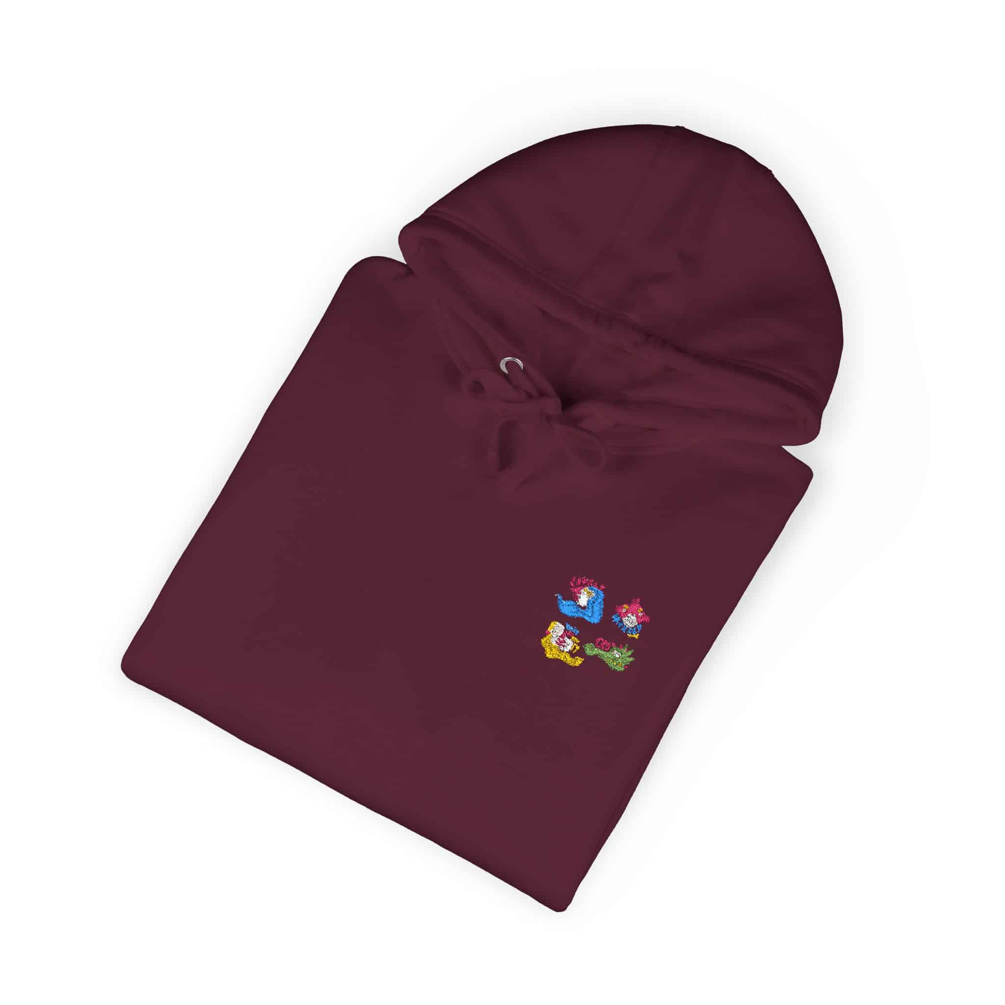 Collection Funny Hand Drawn Stickers Unisex Fleece Hoodie - Image 32