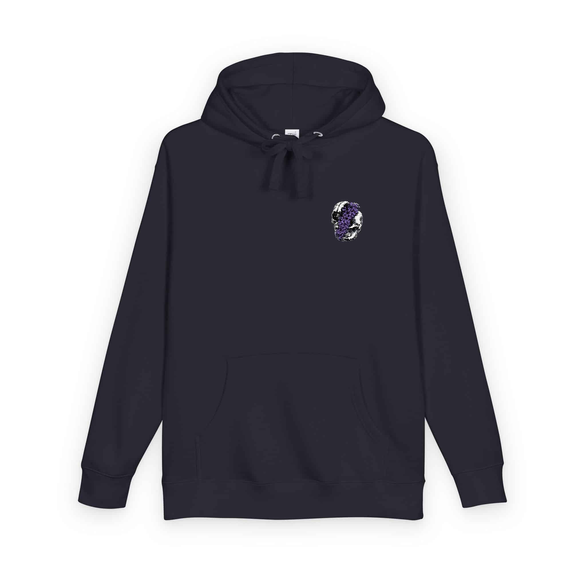 Ilustracion Floral Craneo Unisex Fleece Hoodie - Image 22