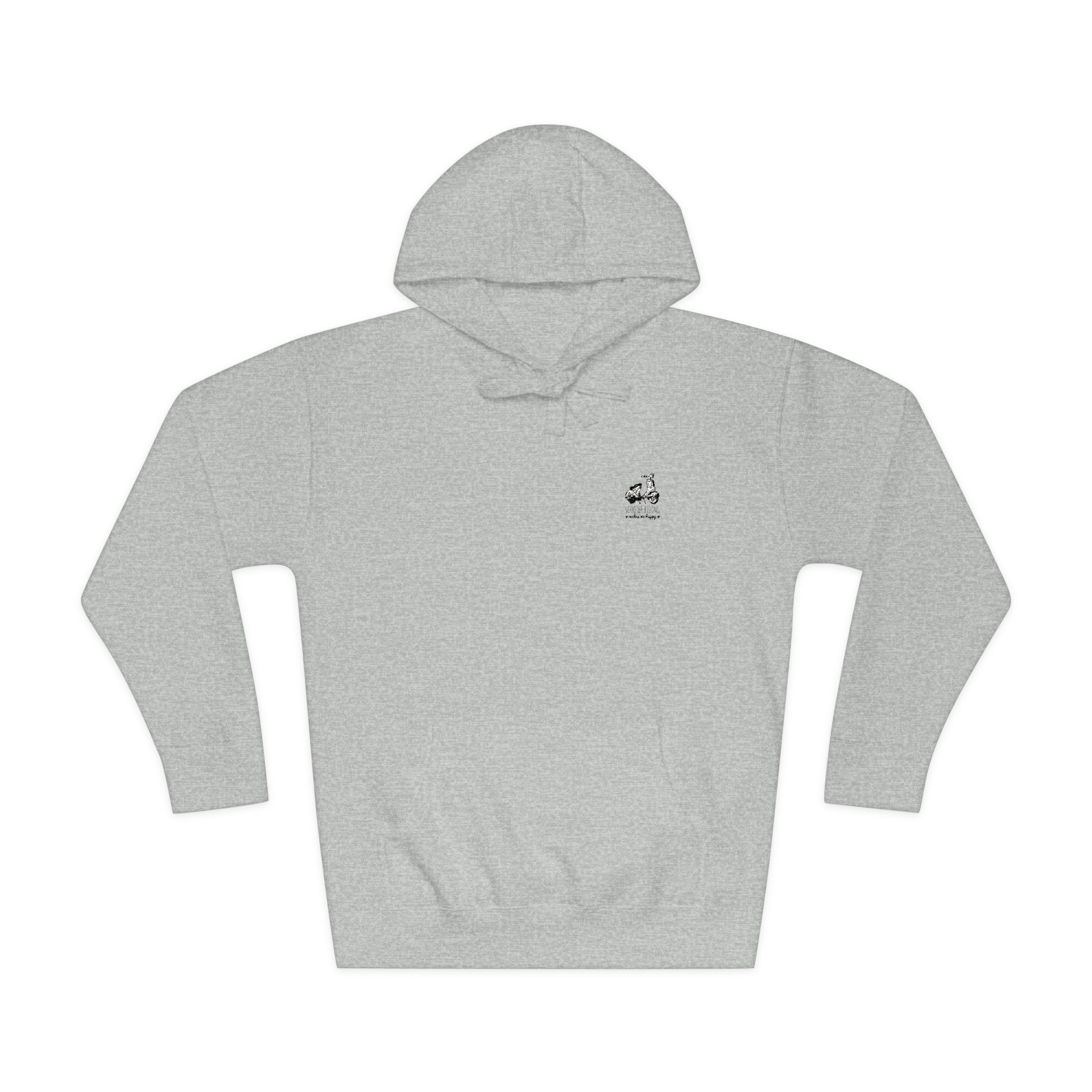 Scooter Riding Makes Me Happy Unisex Fleece Hoodie - Image 13