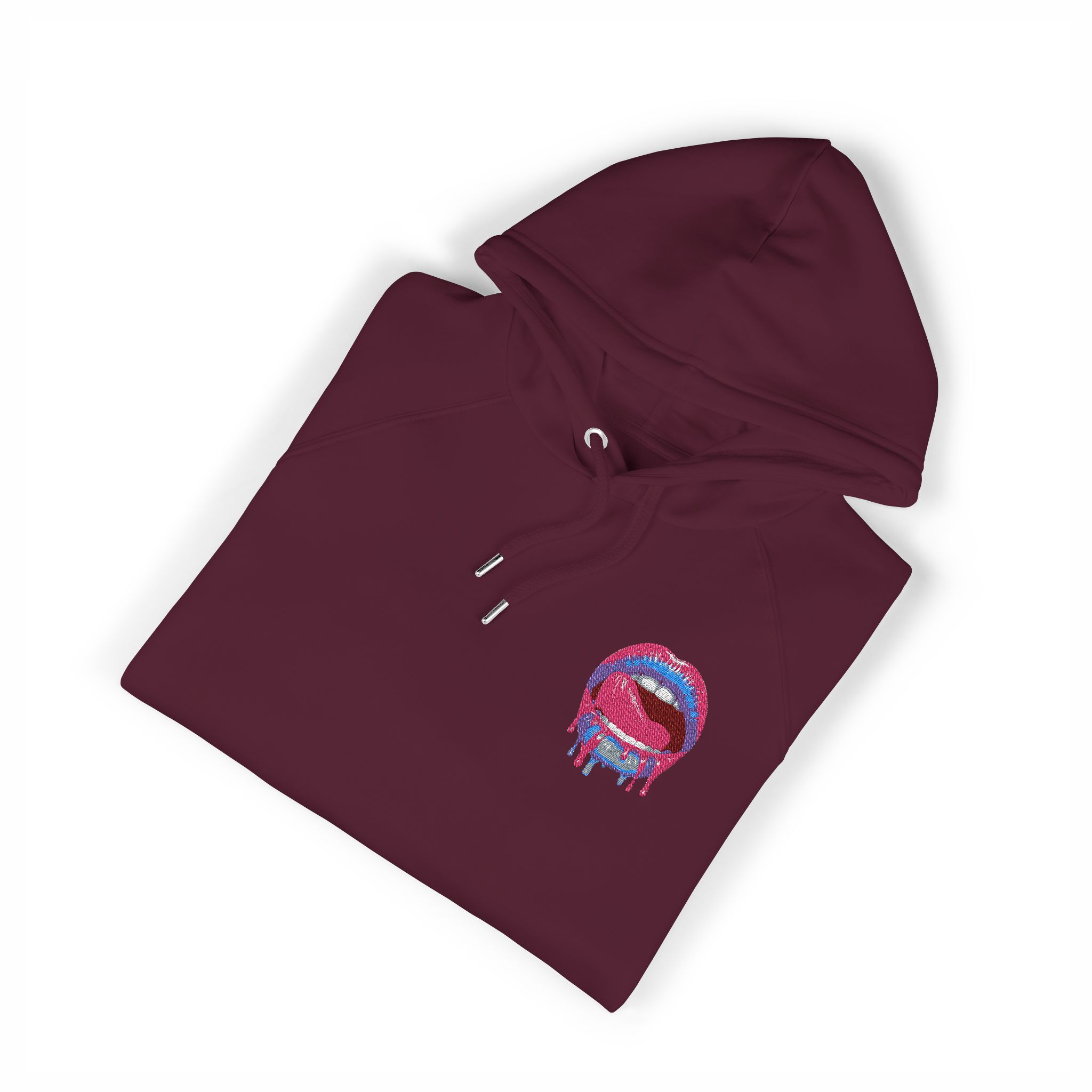 Sexy Lips V11 Unisex Eco Raglan Hoodie Embroidery - Image 23