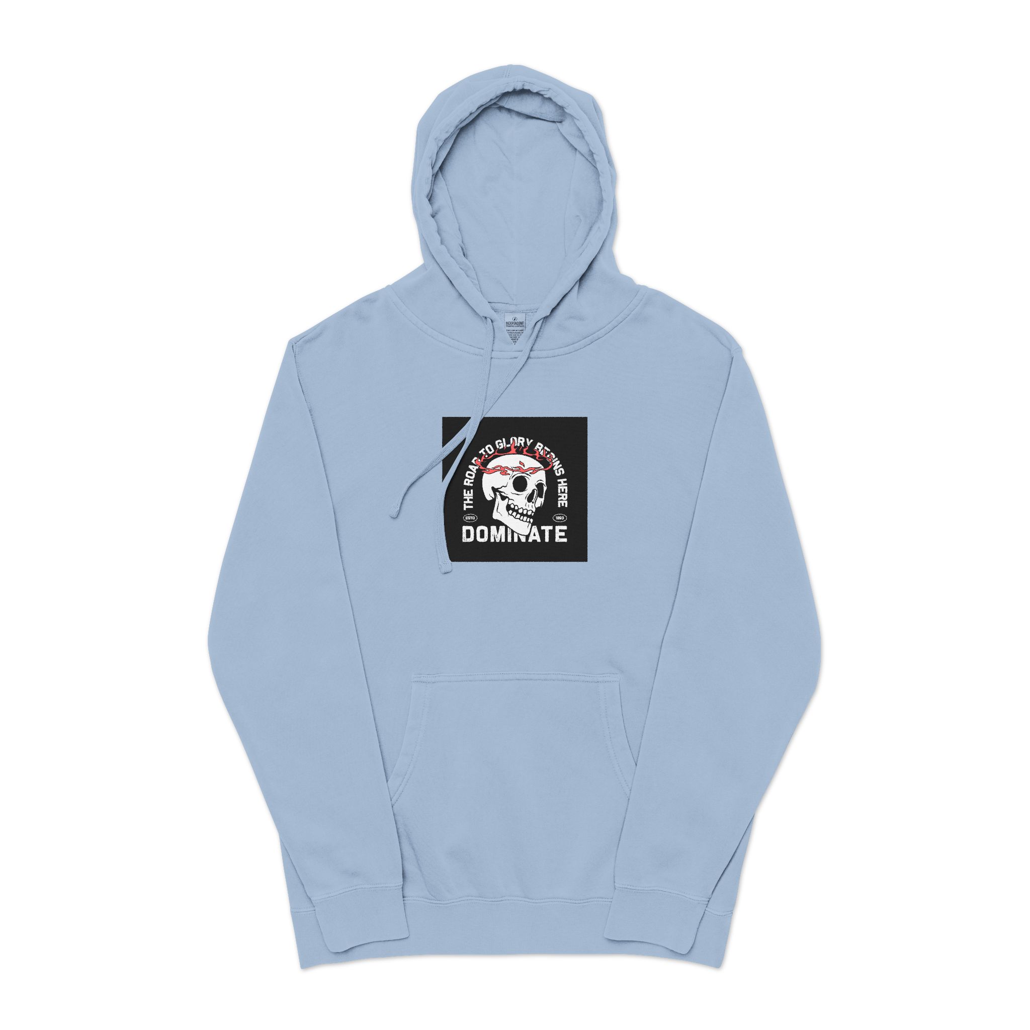 Streetwear Dark Skull Graphic Tshirt Design Vector Template Unisex Pigment Dyed Hoodie Embroidery - Image 17