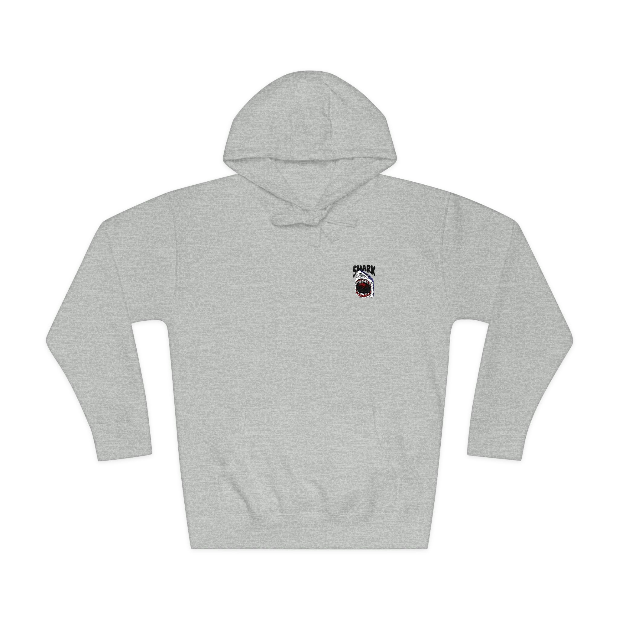 Wild Shark Illustration With Sharp Teeth Unisex Fleece Hoodie - Image 13