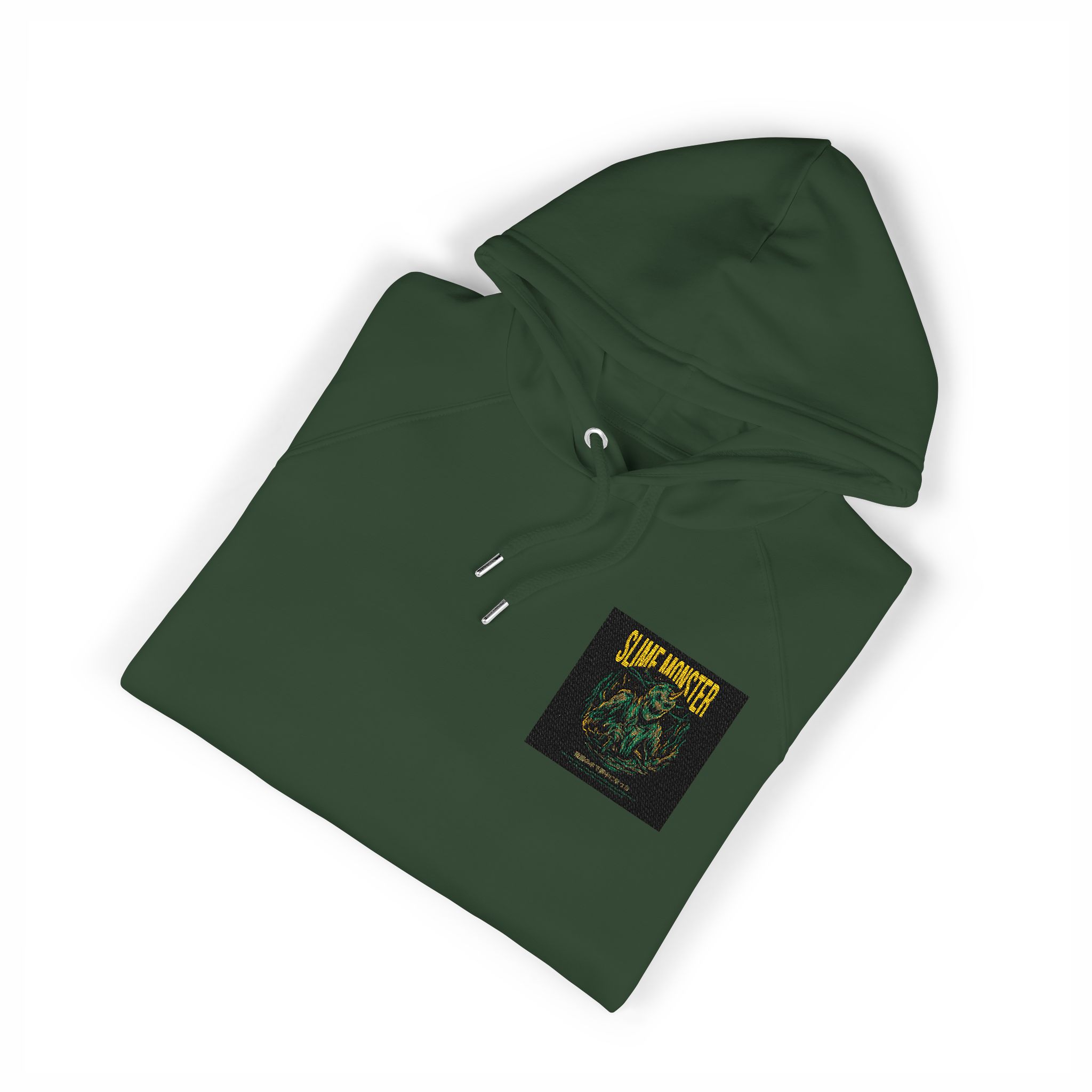 Slime Monster Unisex Eco Raglan Hoodie Embroidery - Image 15