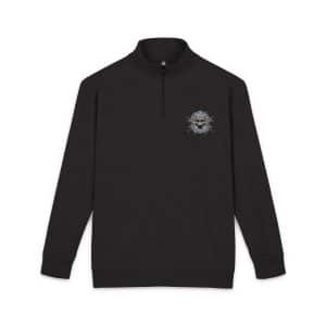 Gothic Sign With Skull Grunge Vintage Design T Shirts (44) Unisex Fleece Pullover Embroidery