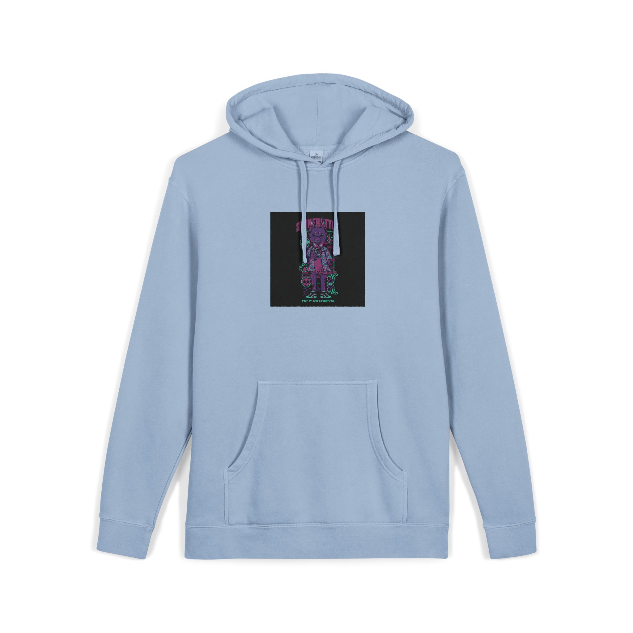 Stoner Style Dobermann Holiday Unisex Pigment Dyed Hoodie Embroidery - Image 19
