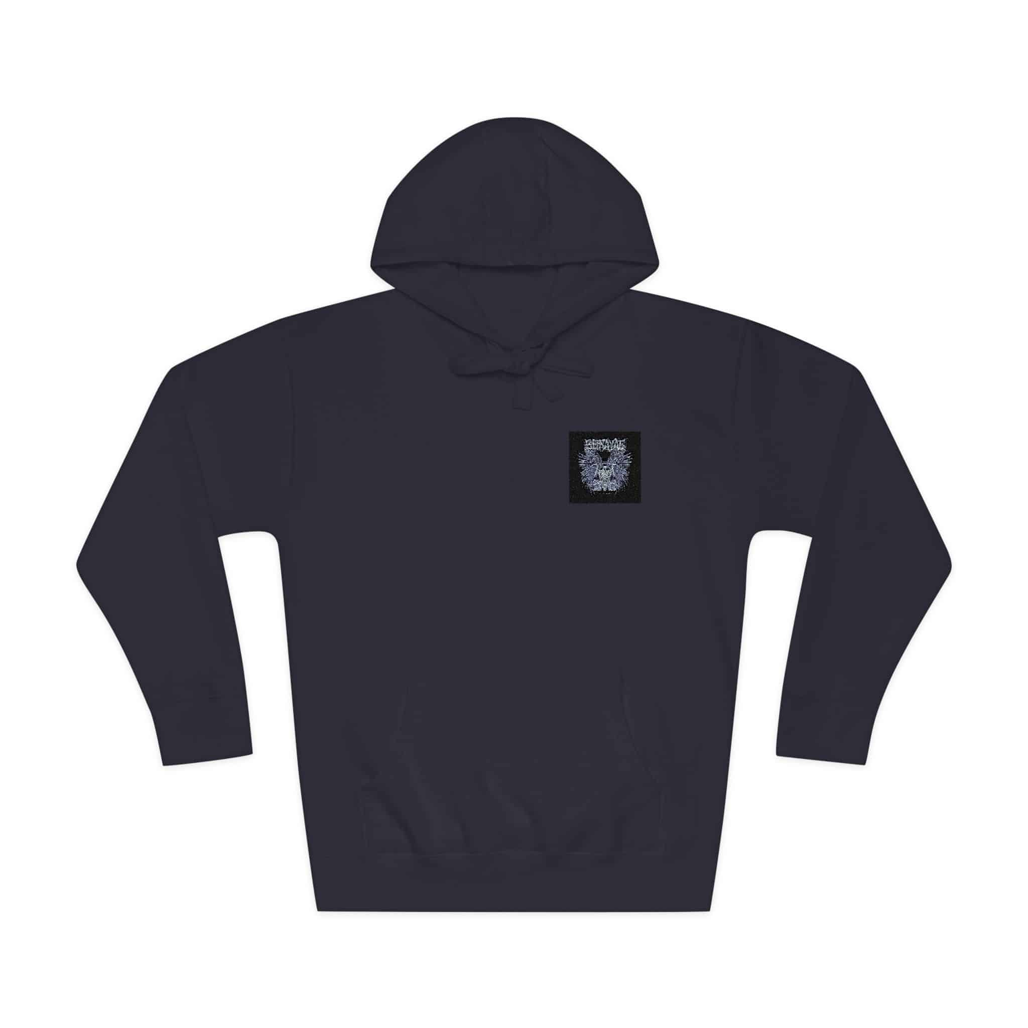 Raven Couple With Text Illustration Unisex Fleece Hoodie - Image 21
