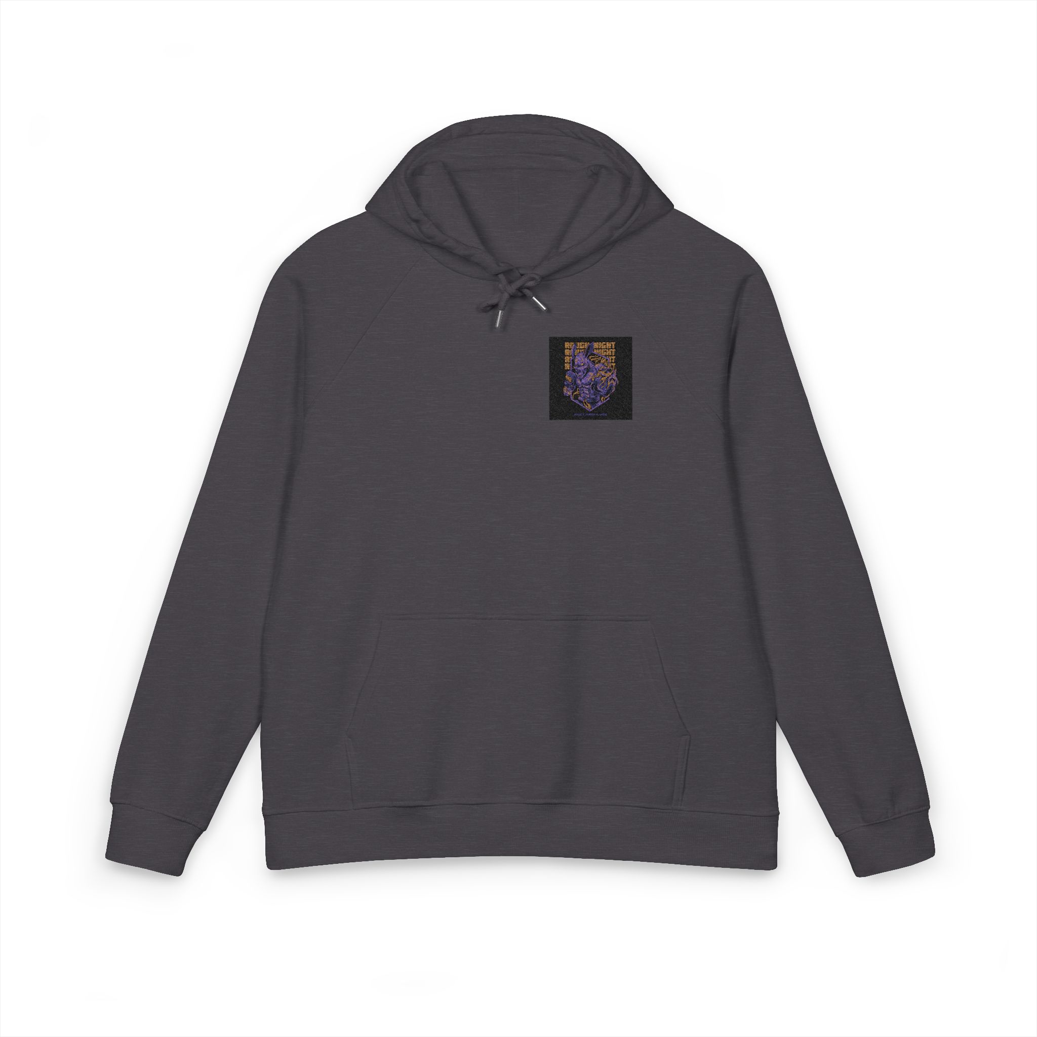 Rough Night Unisex Eco Raglan Hoodie Embroidery - Image 9