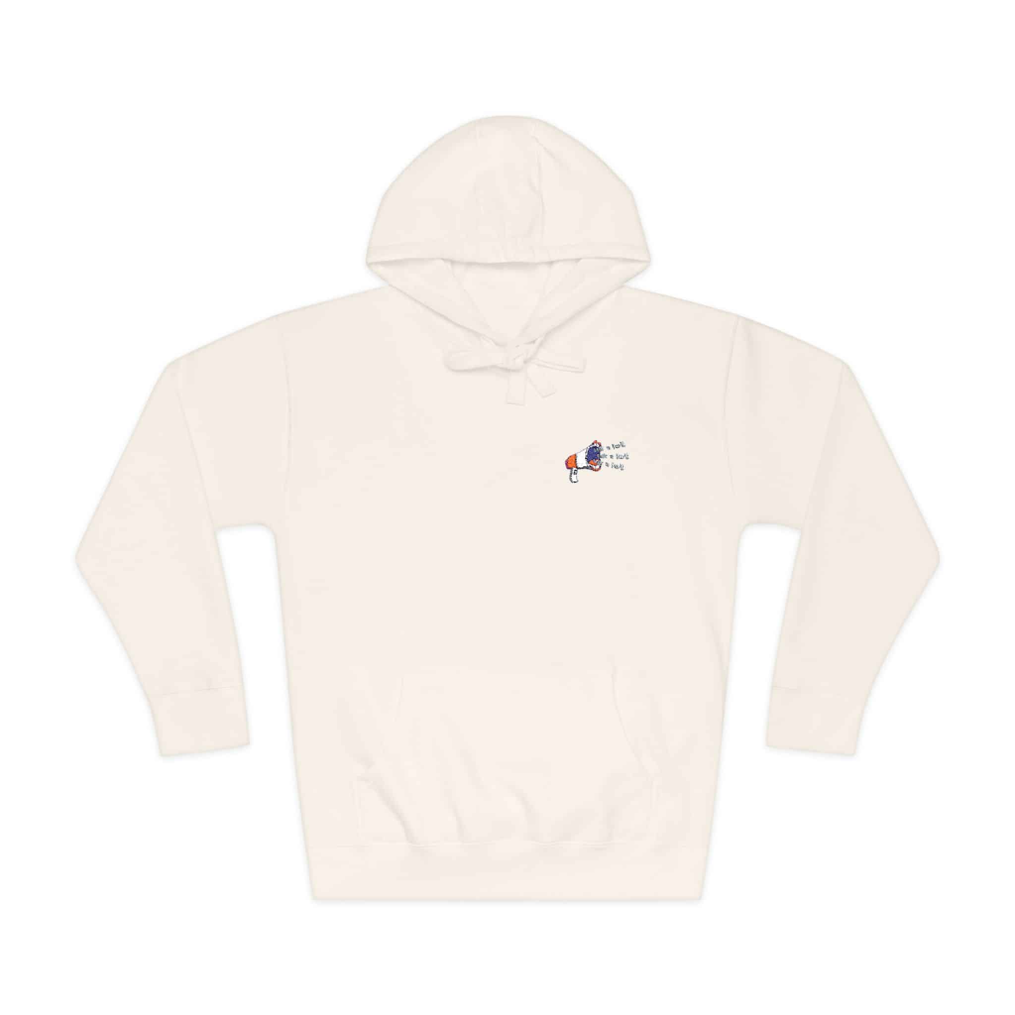 Talk A Lot Unisex Fleece Hoodie - Image 5