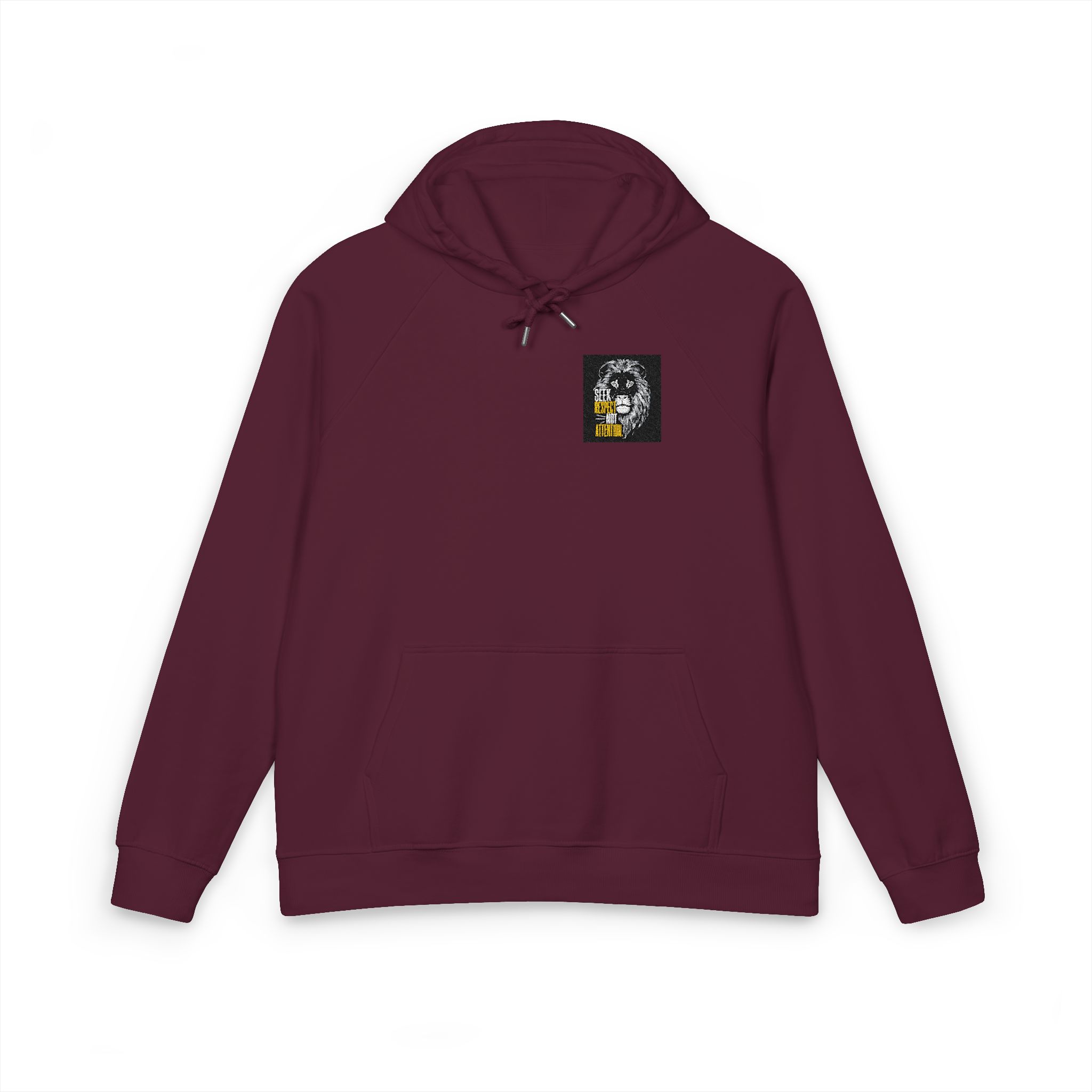 Seek Respect Not Attention Unisex Eco Raglan Hoodie Embroidery - Image 21