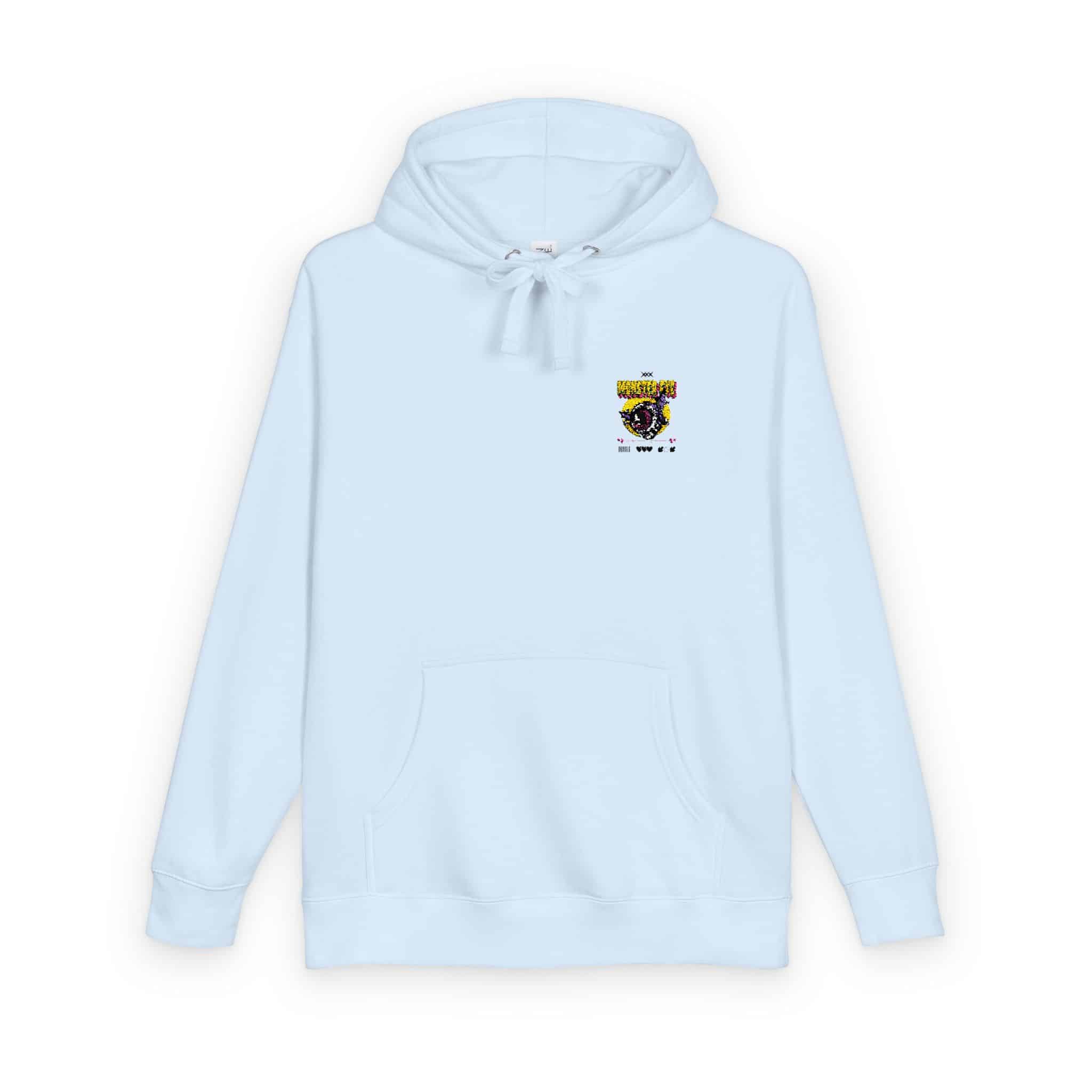 Typography Tshirt Design Monster Eye Unisex Fleece Hoodie - Image 10