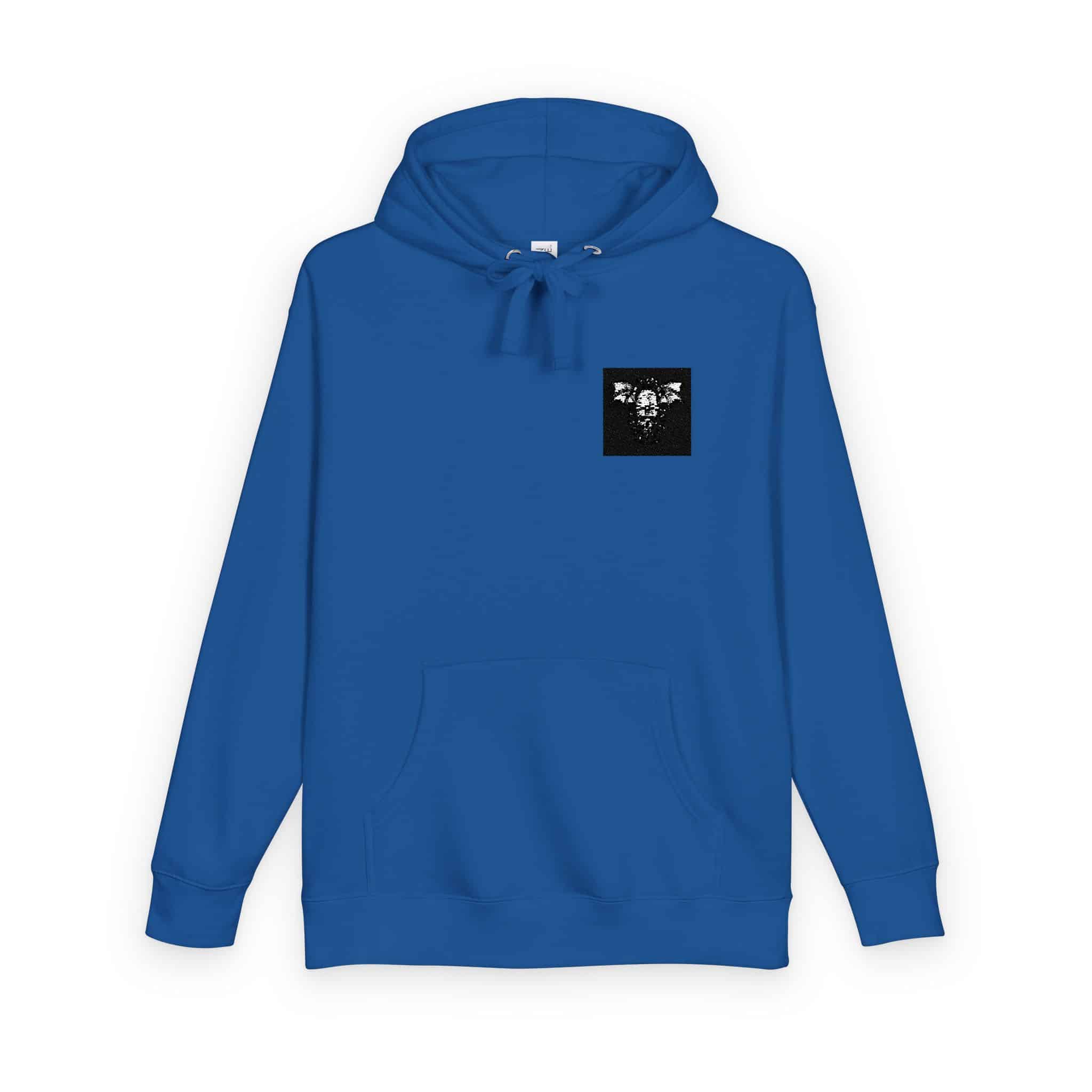 Vintage White Skateboarding Logo Unisex Fleece Hoodie - Image 18