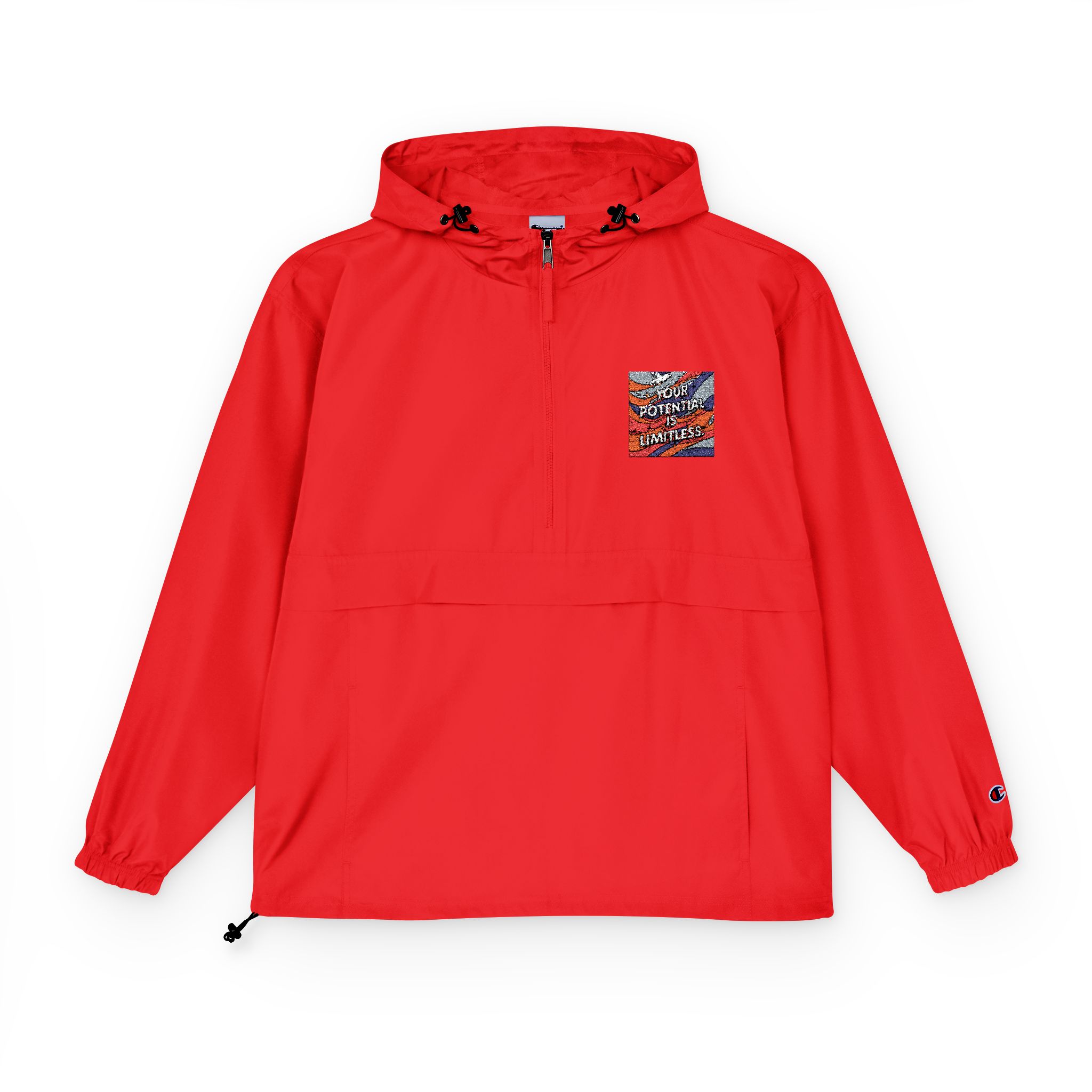 Your Potential Is Limitless Champion Unisex Packable Anorak Jacket - Image 25