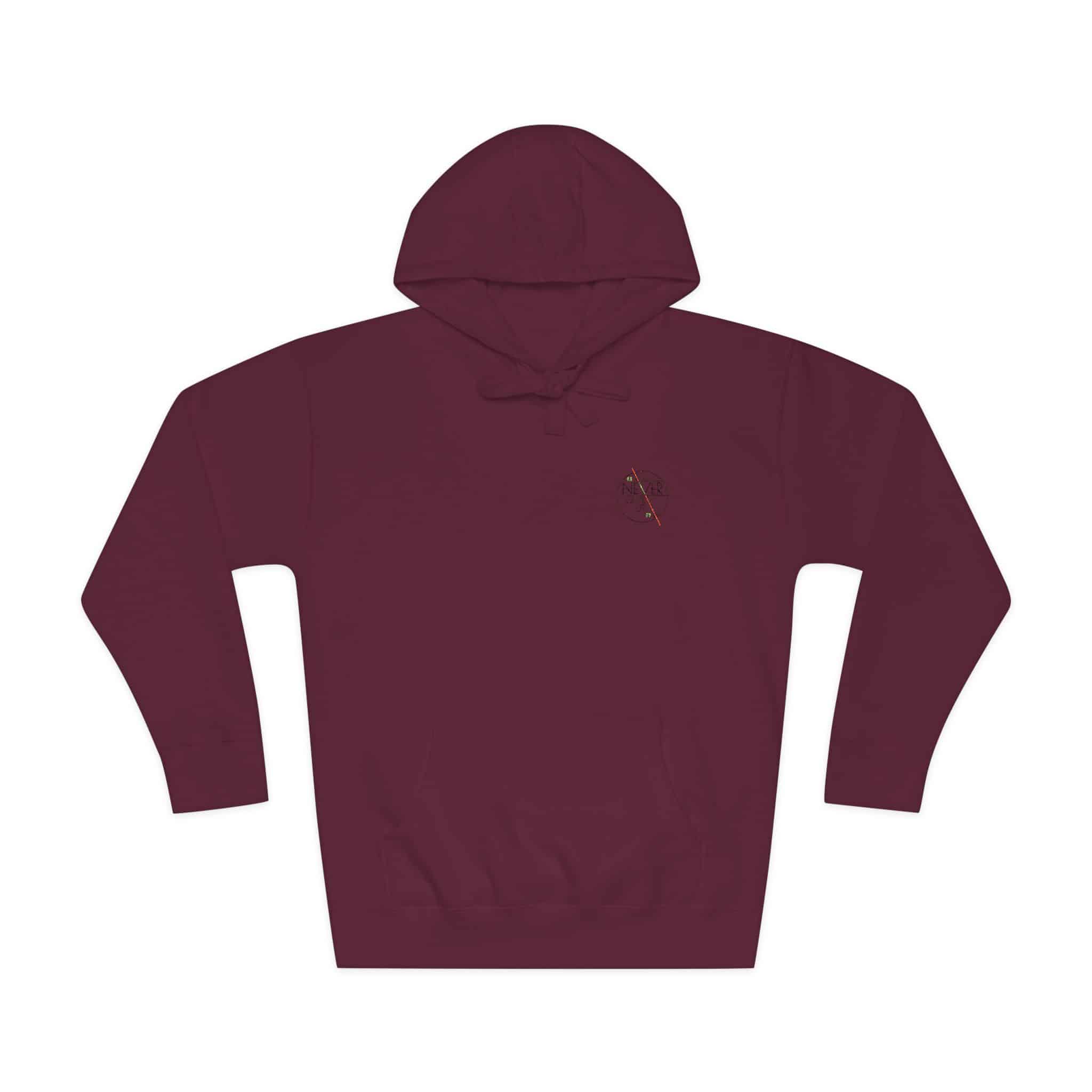 Never Give Up Motivational Unisex Fleece Hoodie - Image 29