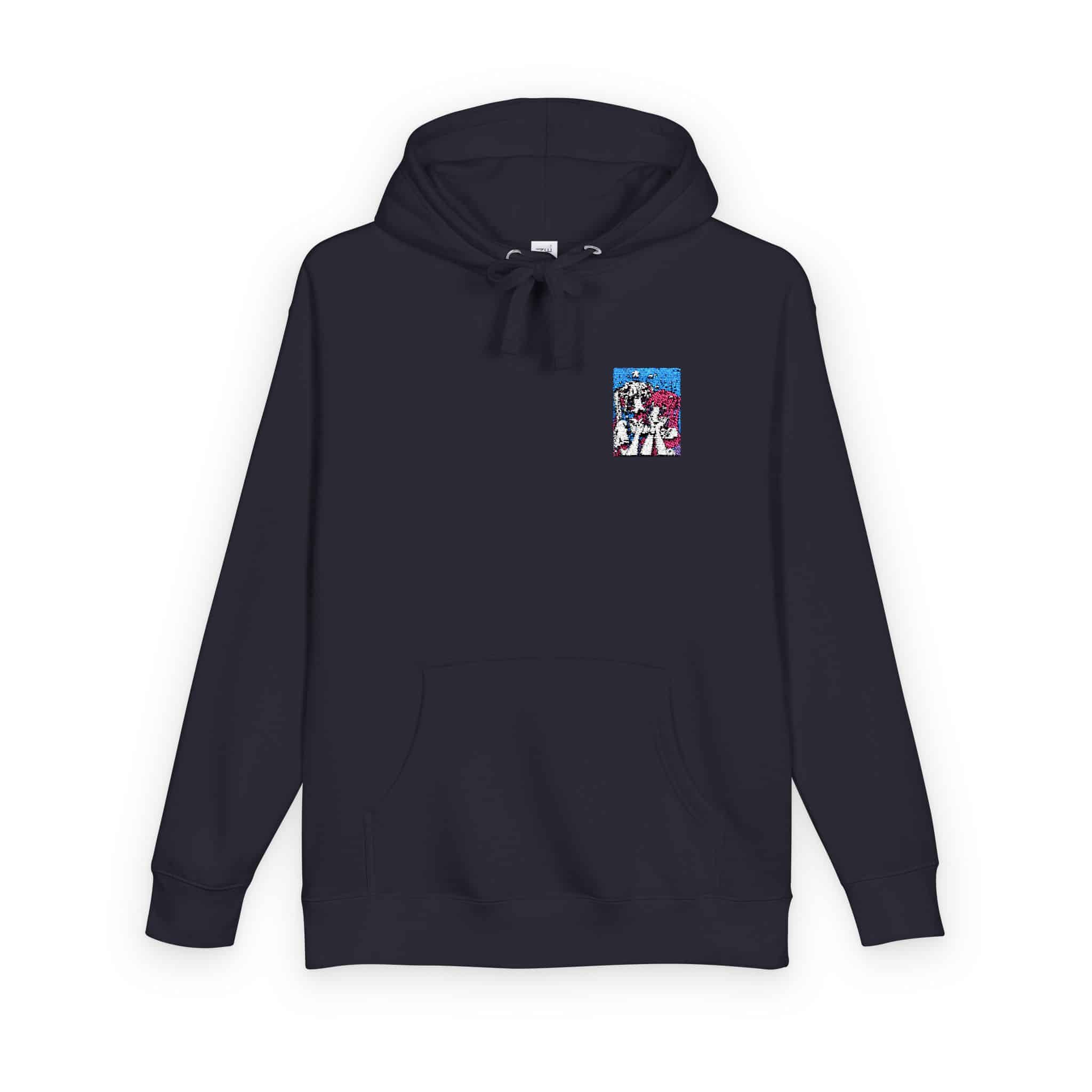 Portrait Anime Character With Stars (2) Unisex Fleece Hoodie - Image 22