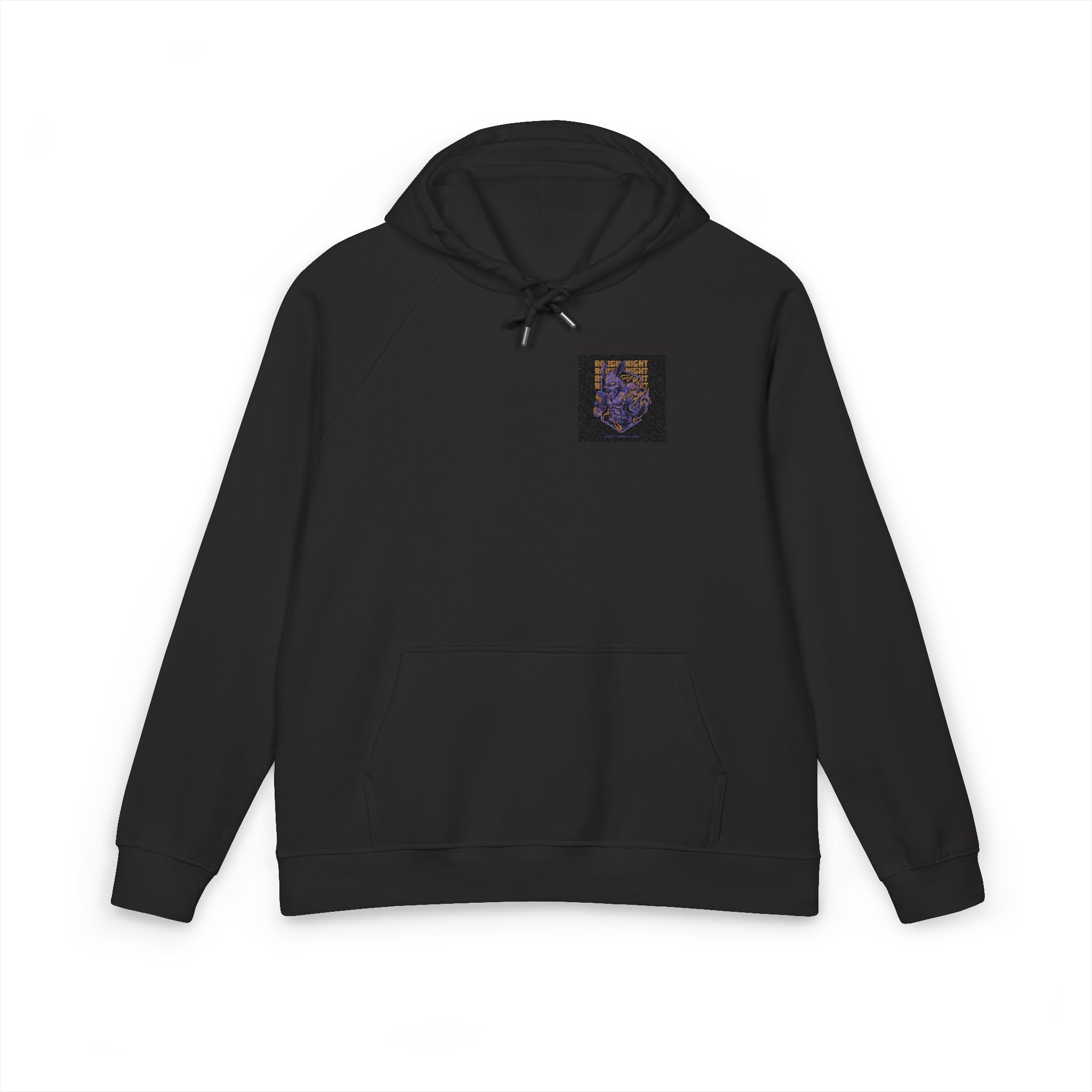 Rough Night Unisex Eco Raglan Hoodie Embroidery - Image 17