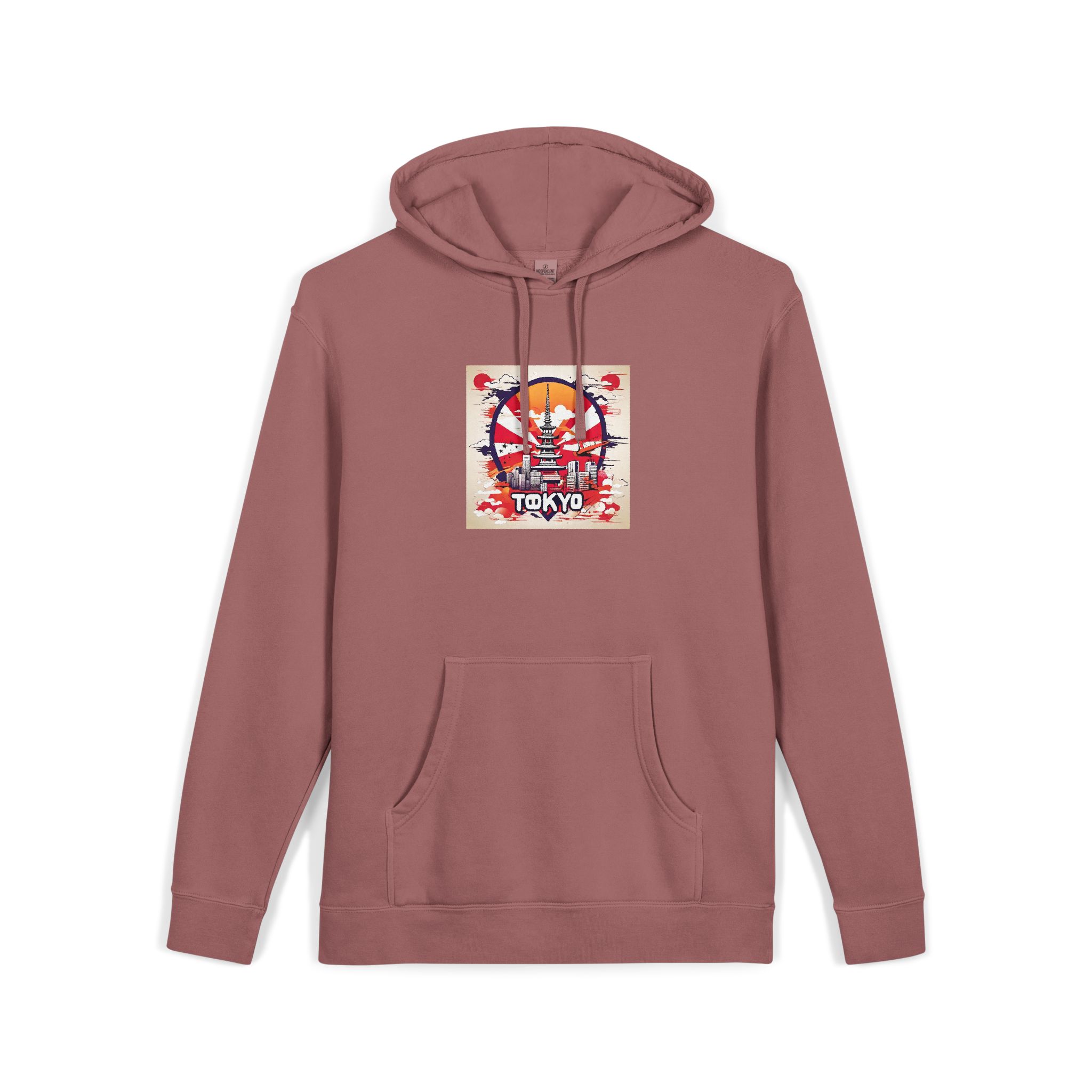 Tokyo V1 Unisex Pigment Dyed Hoodie Embroidery - Image 31