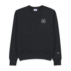 Gothic Sign With Skull Flowers Grunge Vintage Design T Shirts (3) Mens Champion Crewneck Sweatshirt