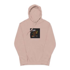 T Rex Wordwide Simple Vintage Clothing Kids Unisex Pigment Dyed Hoodie Embroidery