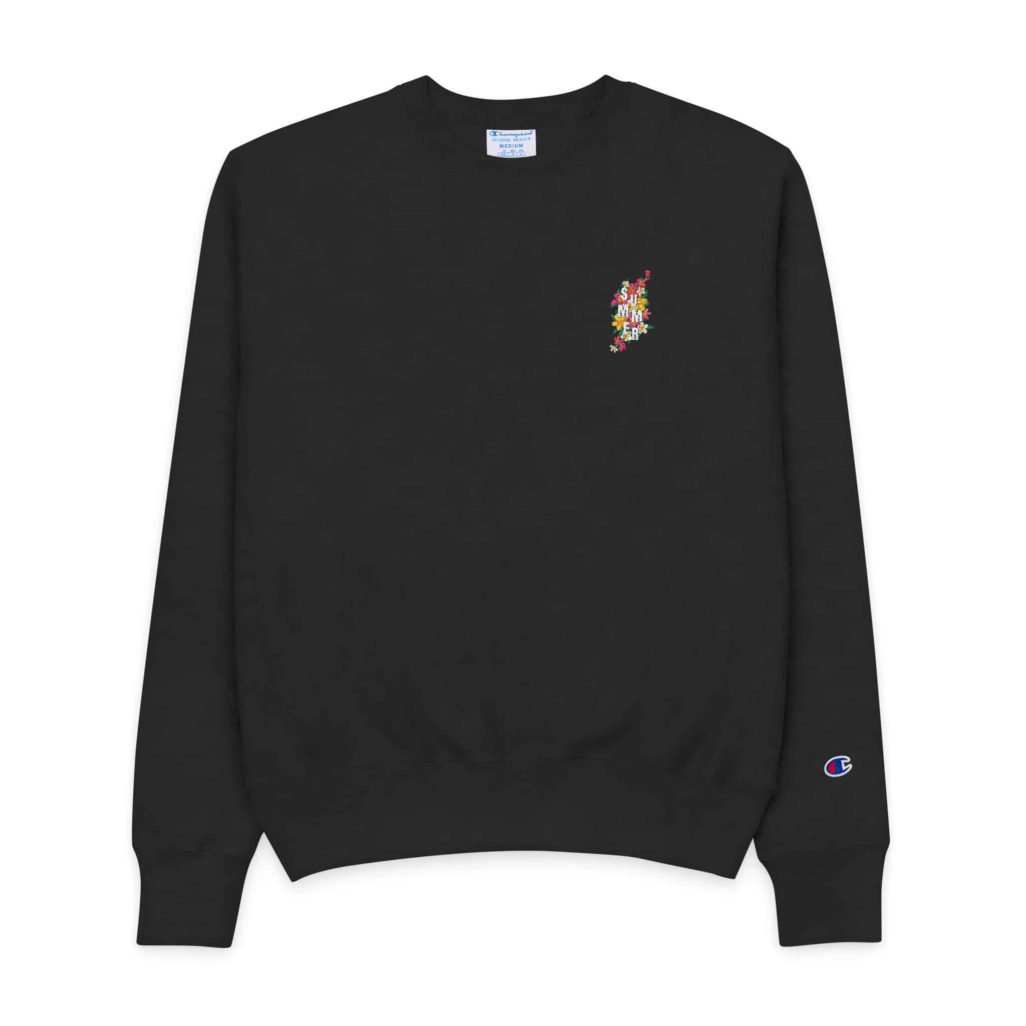 Tropical Plumeria Flowers 171716 Mens Champion Crewneck Sweatshirt