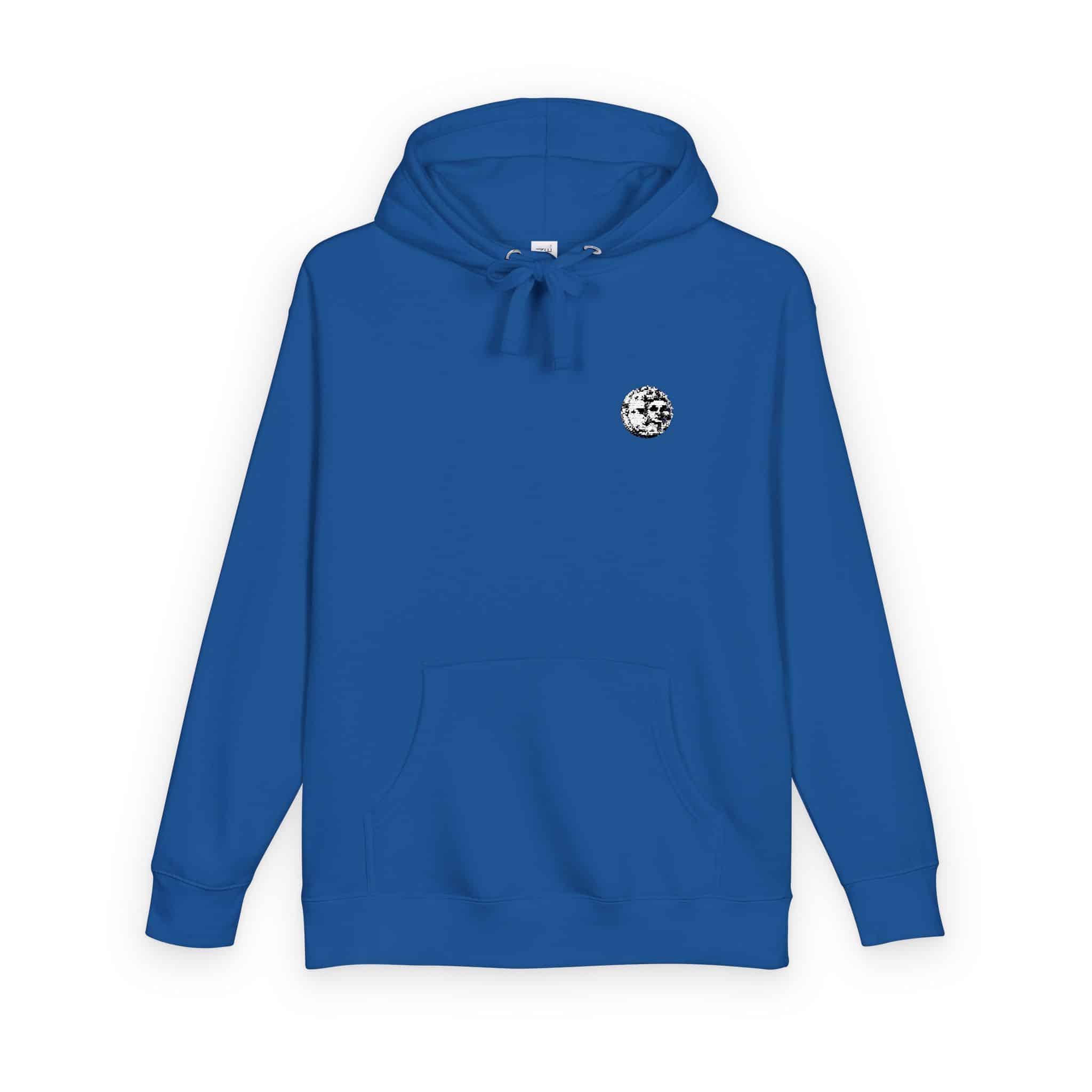 Sun Crescent Engraving Unisex Fleece Hoodie - Image 18