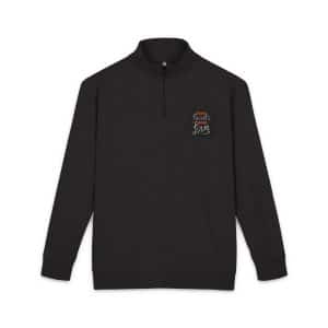 Cute Wedding Lettering Concept Unisex Fleece Pullover Embroidery