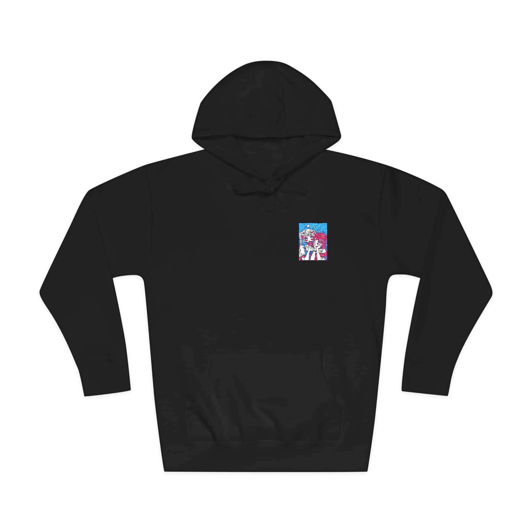 Portrait Anime Character With Stars (2) Unisex Fleece Hoodie - Image 33