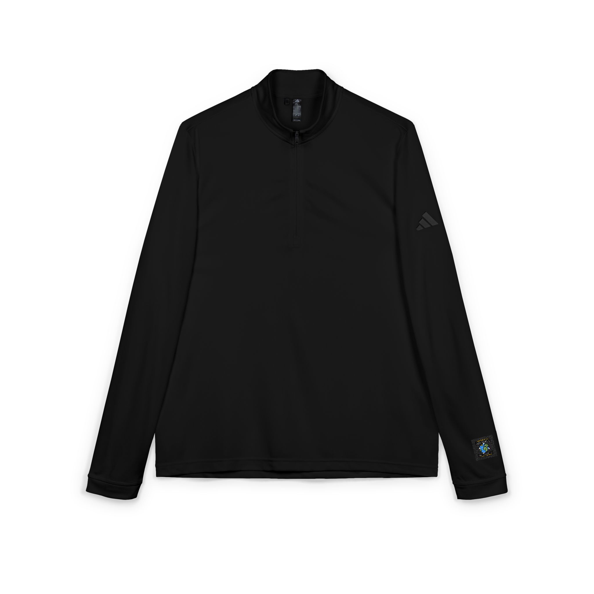 Earthday Design Adidas Quarter Zip Pullover Embroidery - Image 15