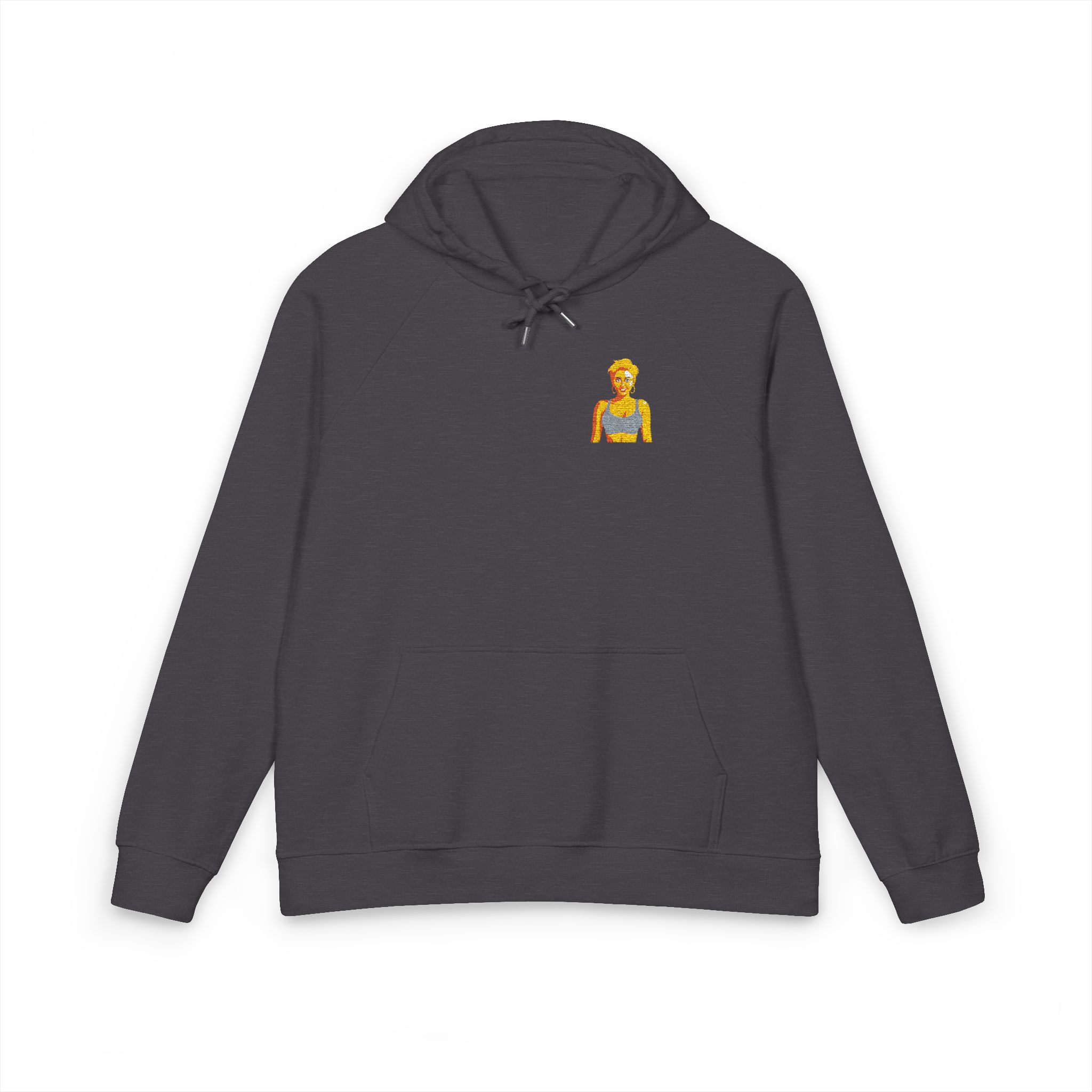 Sexy Girl (6) Unisex Eco Raglan Hoodie Embroidery - Image 9