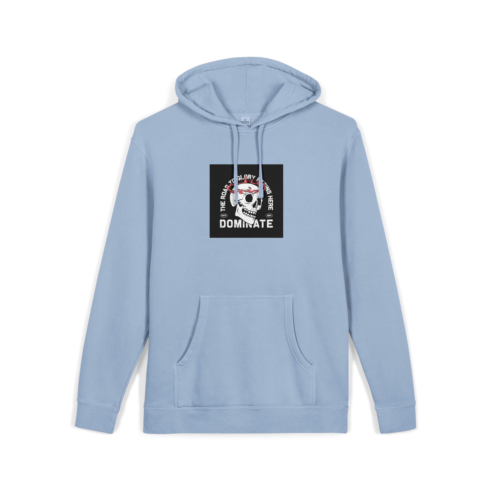 Streetwear Dark Skull Graphic Tshirt Design Vector Template Unisex Pigment Dyed Hoodie Embroidery - Image 19