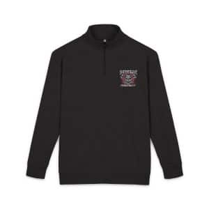 Gothic Sign With Skull Grunge Vintage Design T Shirts (25) Unisex Fleece Pullover Embroidery