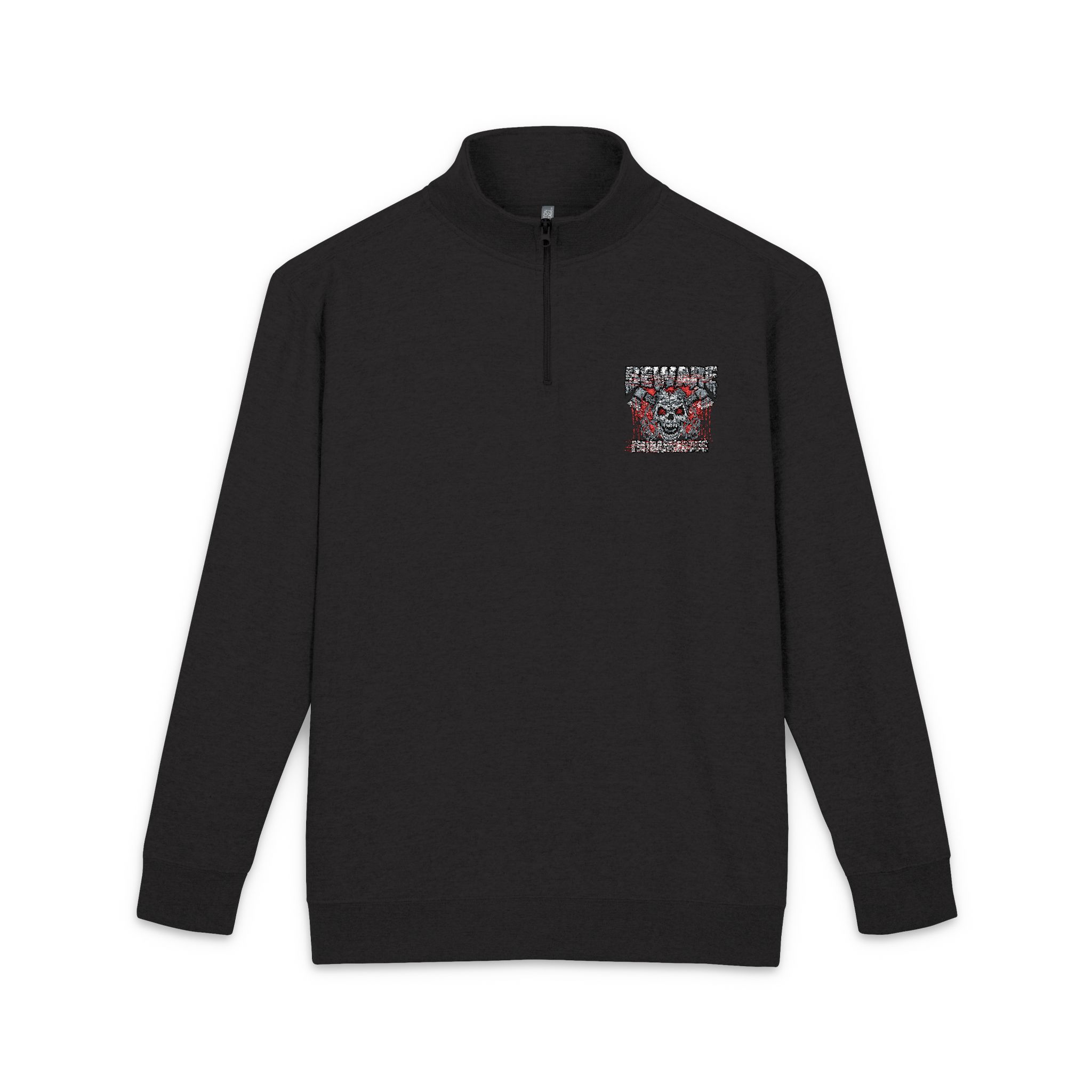 Gothic Sign With Skull Grunge Vintage Design T Shirts (25) Unisex Fleece Pullover Embroidery