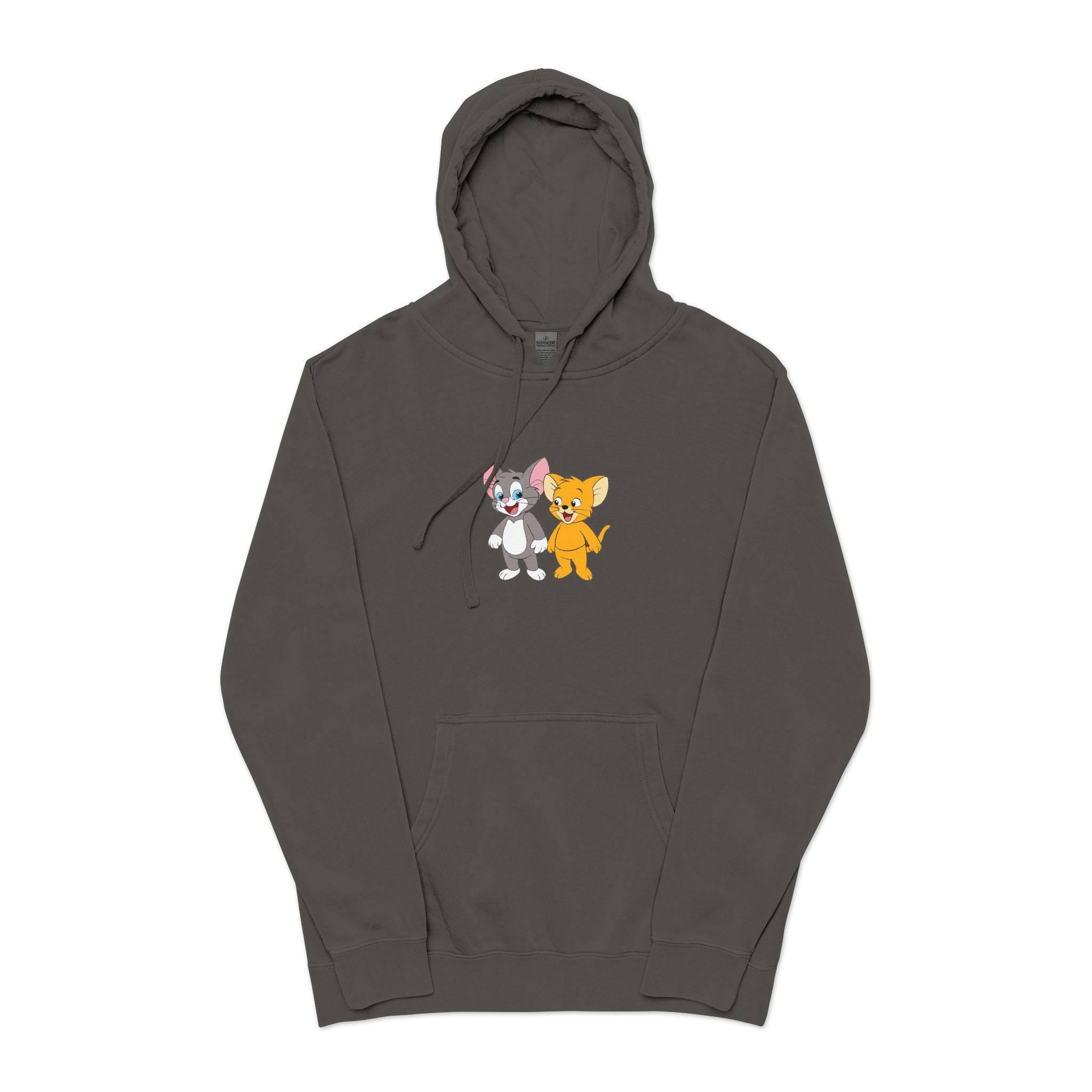 Tom and Jerry Unisex Pigment Dyed Hoodie Embroidery - Image 25