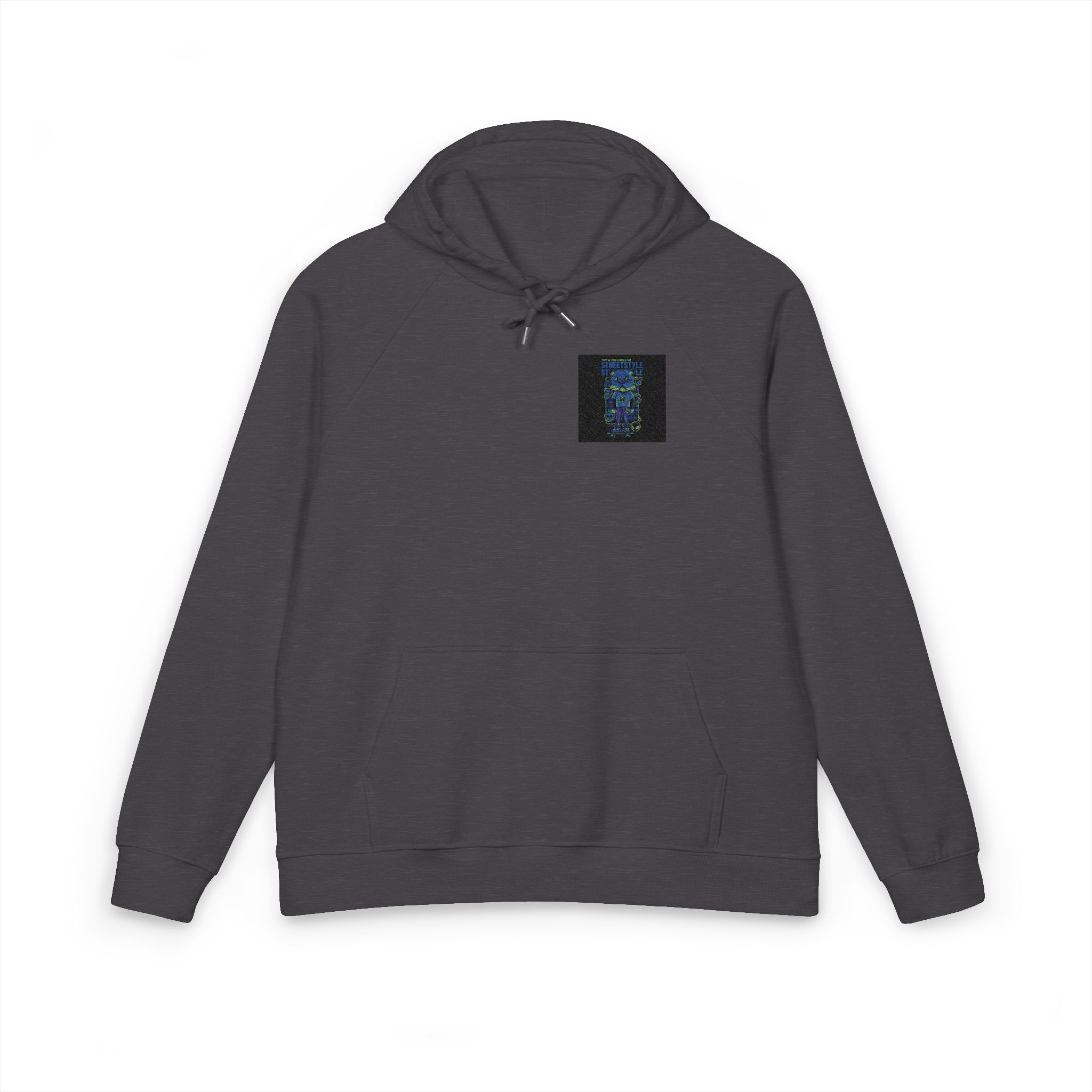 Streetstyle Unisex Eco Raglan Hoodie Embroidery - Image 9