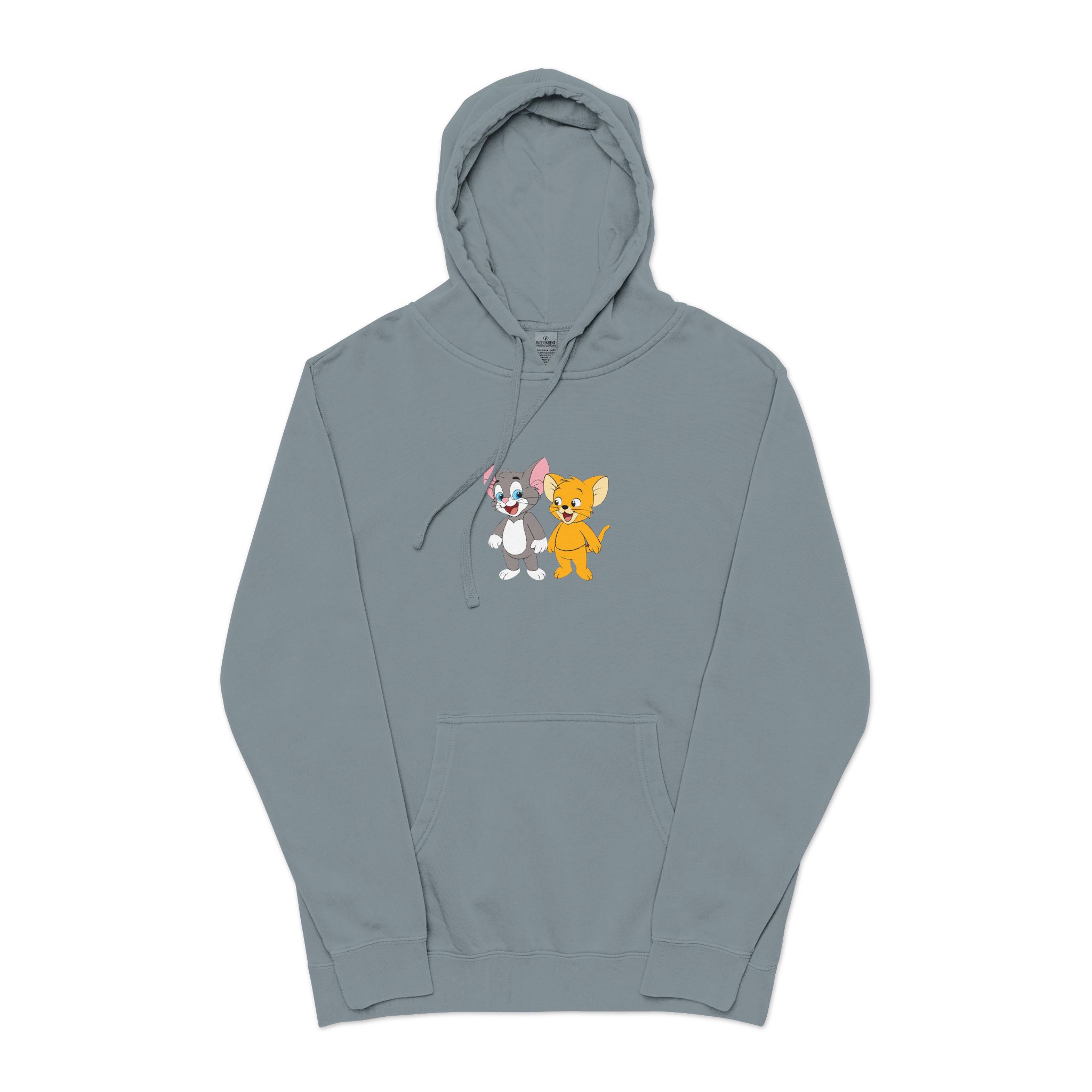 Tom and Jerry Unisex Pigment Dyed Hoodie Embroidery - Image 21