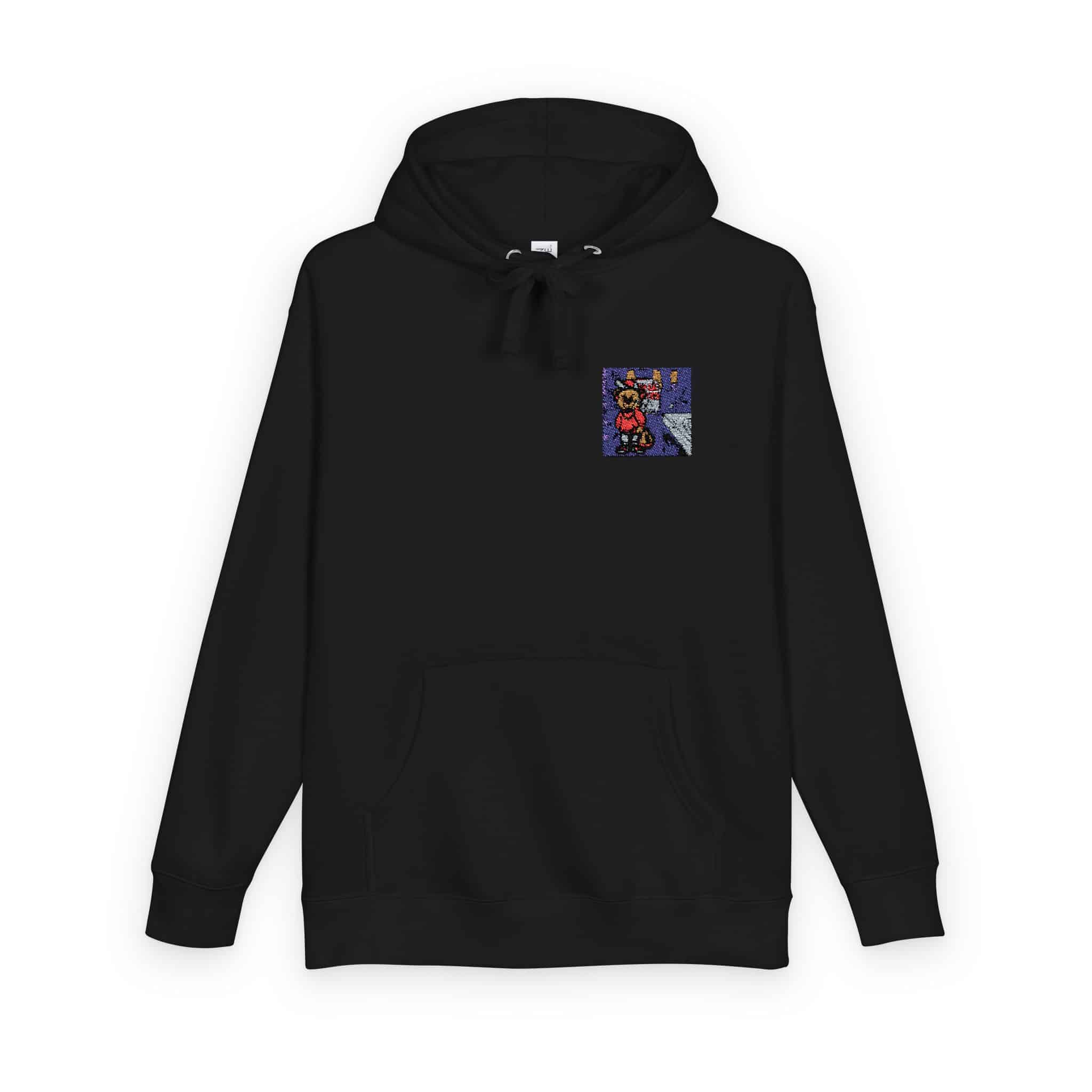 Bear Gangster Member Steals Money Unisex Fleece Hoodie - Image 34
