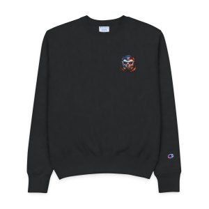 A Skull With A Paint Mask Mens Champion Crewneck Sweatshirt