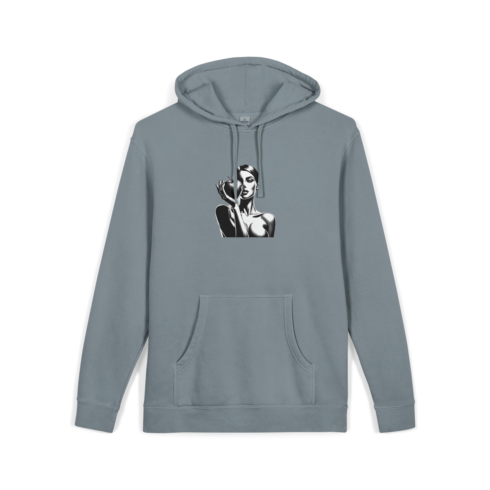 Woman Apple 181409 Unisex Pigment Dyed Hoodie Embroidery - Image 23