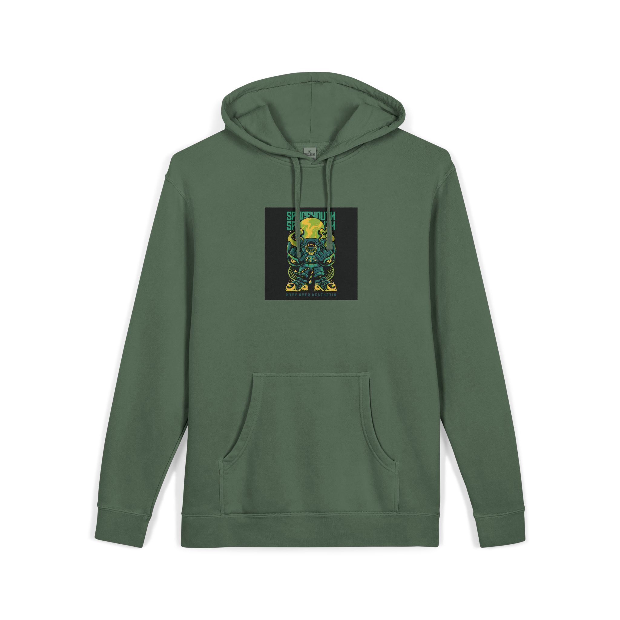 Spaceyouth Unisex Pigment Dyed Hoodie Embroidery - Image 15