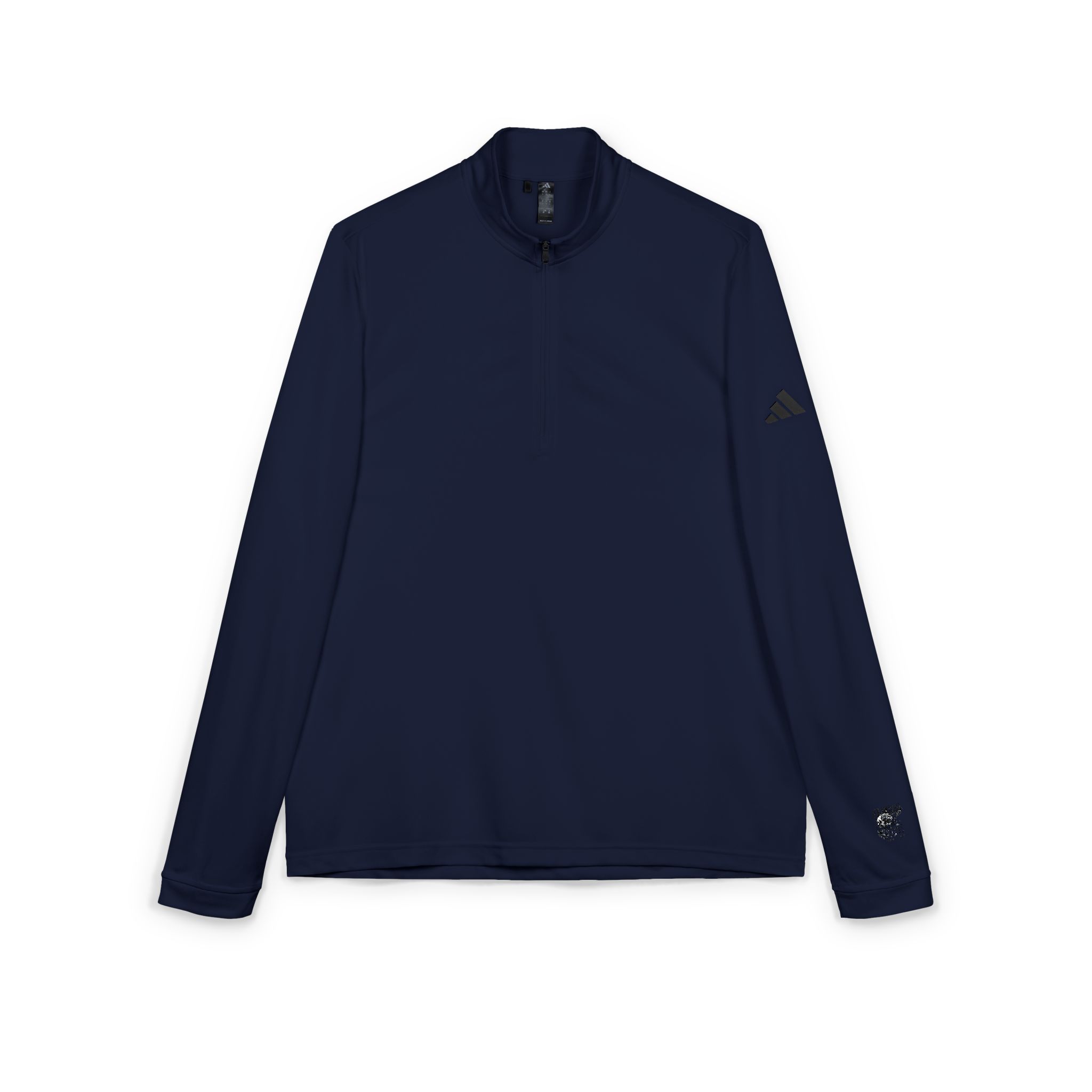 Fly High Black White Illustration Adidas Quarter Zip Pullover Embroidery - Image 11